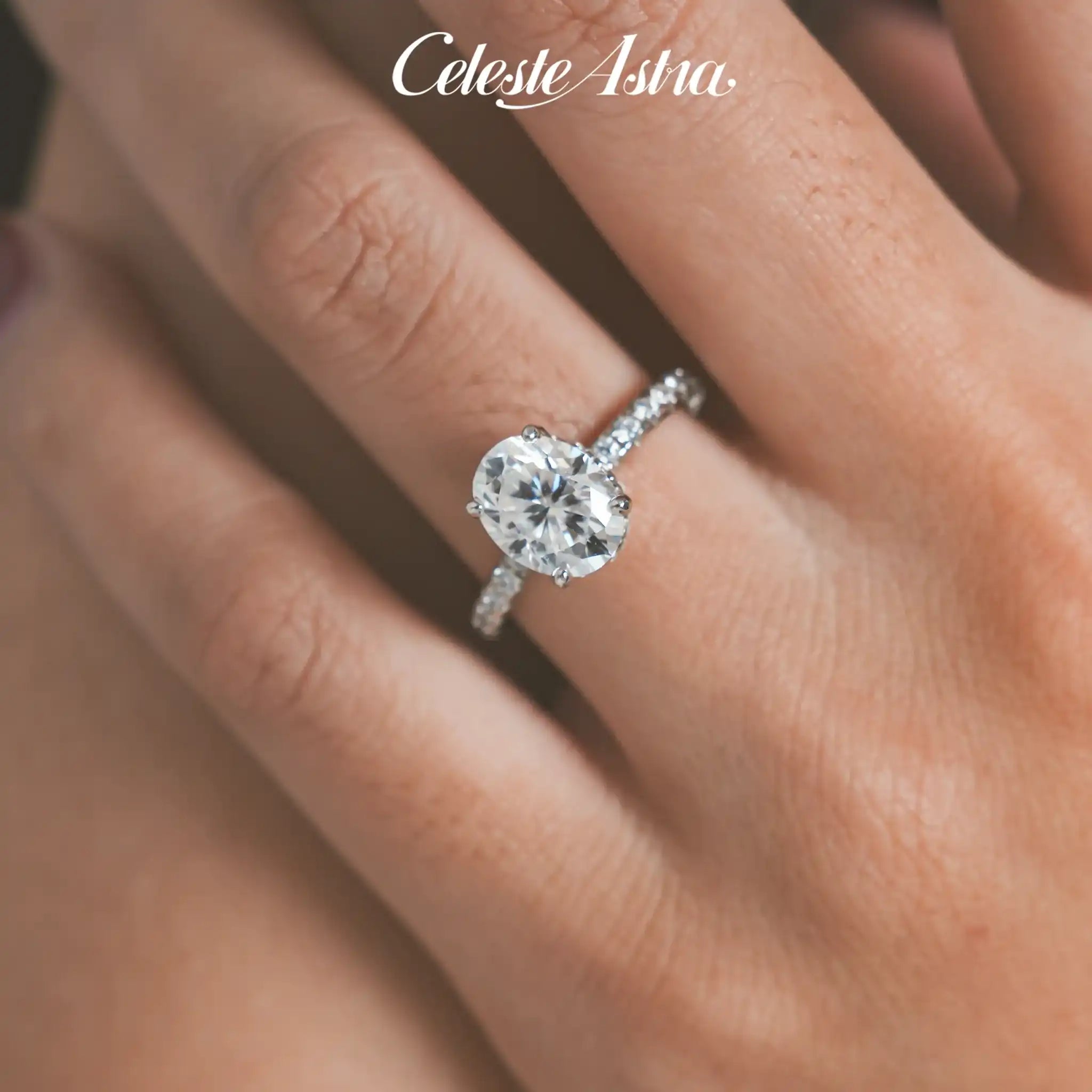 Cinderella-Moissanite-Sterling-Sterling-Ring-R34