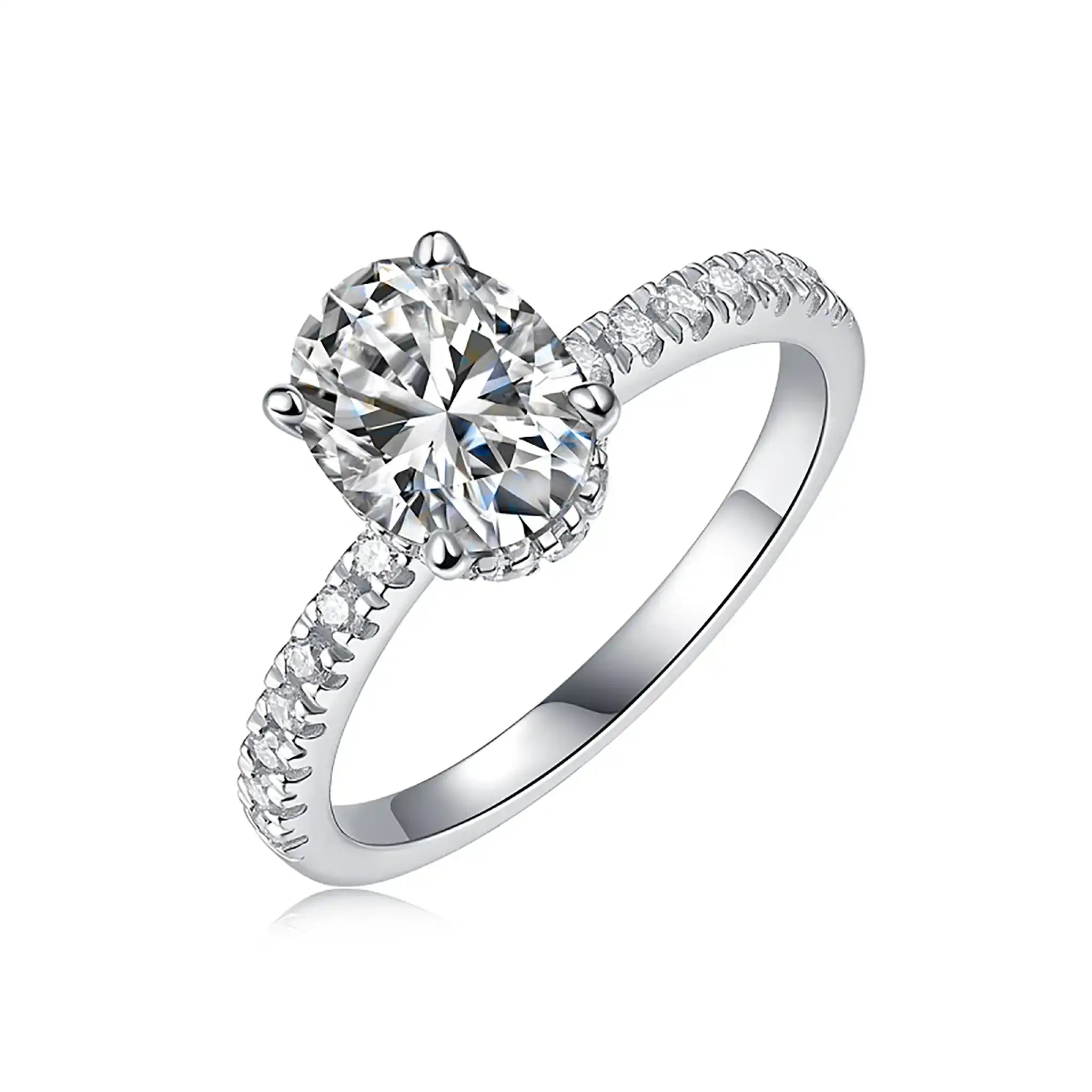 Cinderella-Moissanite-Sterling-Sterling-Ring-R34