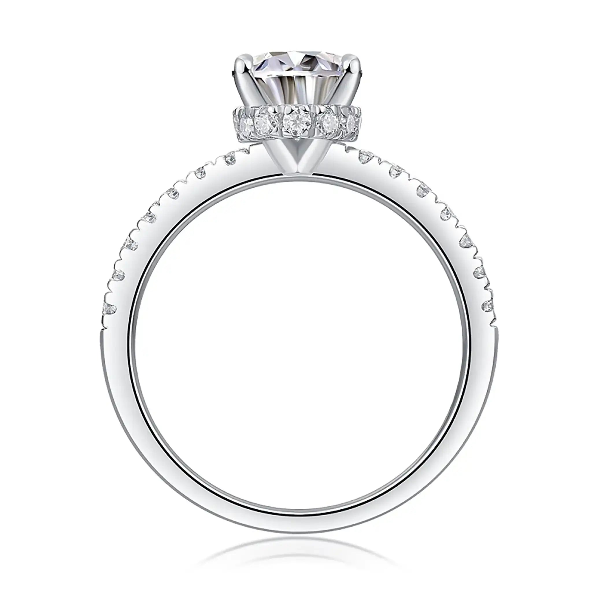 Cinderella-Moissanite-Sterling-Sterling-Ring-R34