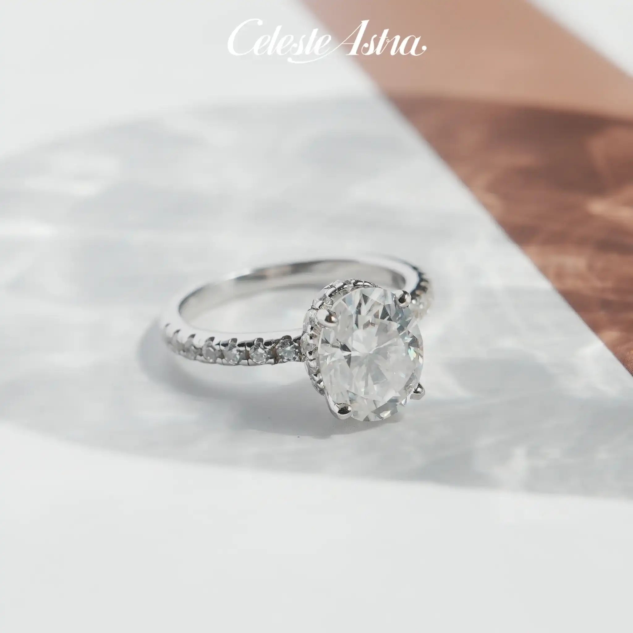 Cinderella-Moissanite-Sterling-Sterling-Ring-R34