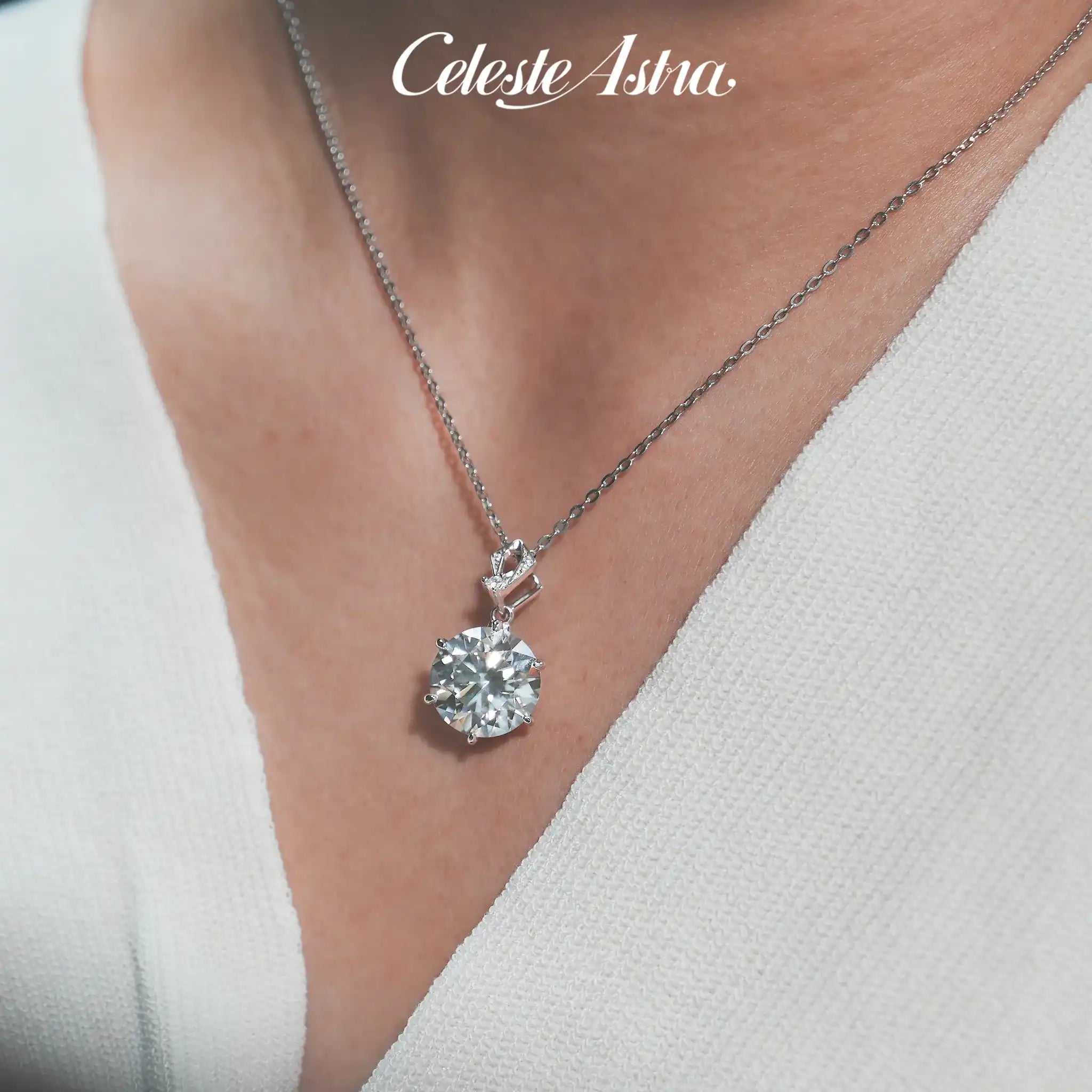 Classic-Six-Claw-Moissanite-Sterling-Silver-Necklace-N7