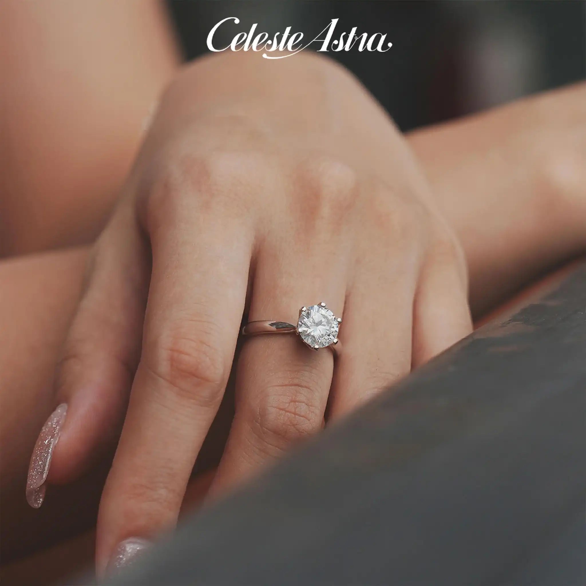 Classic-Six-Claw-Moissanite-Sterling-Silver-Ring-R1