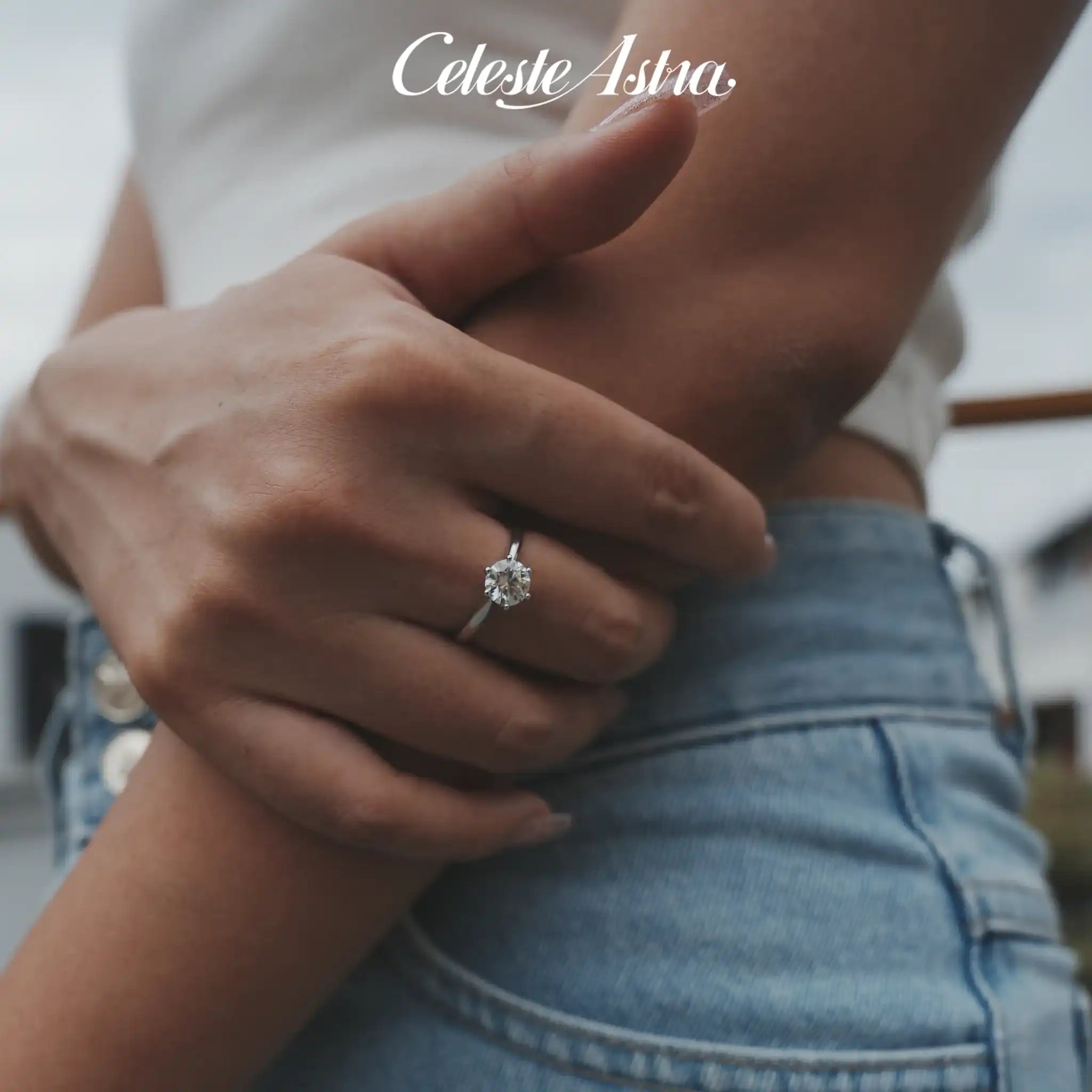Classic-Six-Claw-Moissanite-Sterling-Silver-Ring-R1