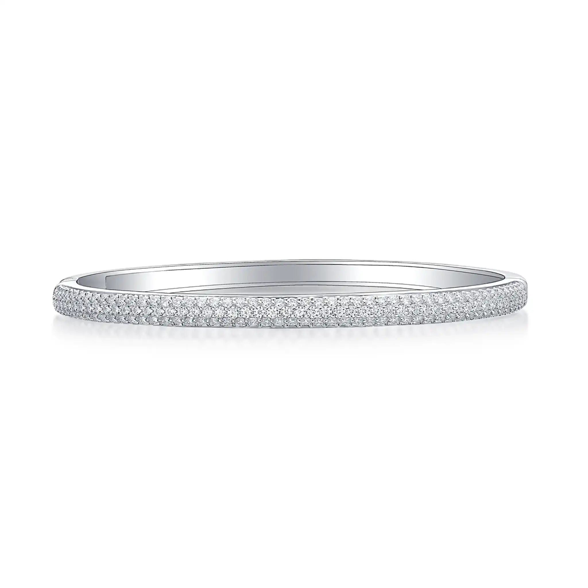 Commitment-Moissanite-Sterling-Silver-Bangle-B1