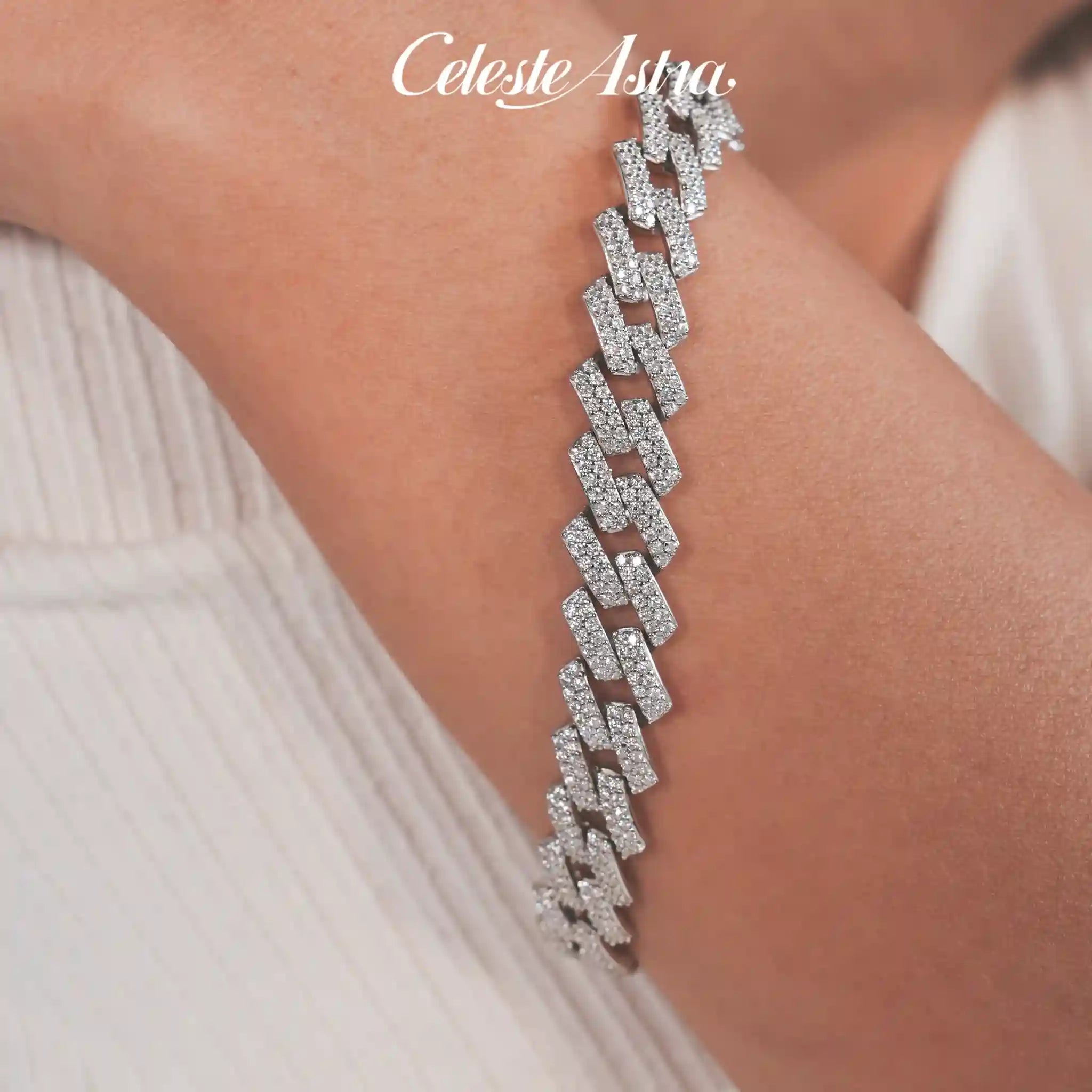 CubanLink-Moissanite-Sterling-Silver-Cuban-Bracelet-B6