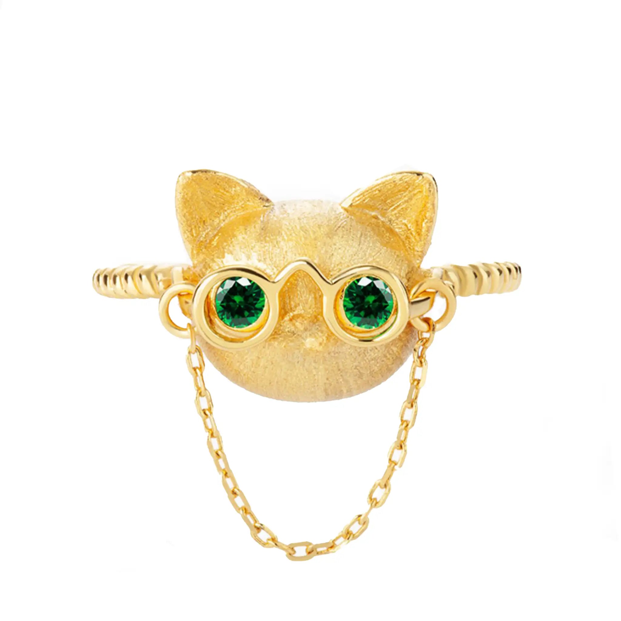 Dr. Cat-Gold-Animal-Niche-Creative-Ring-1