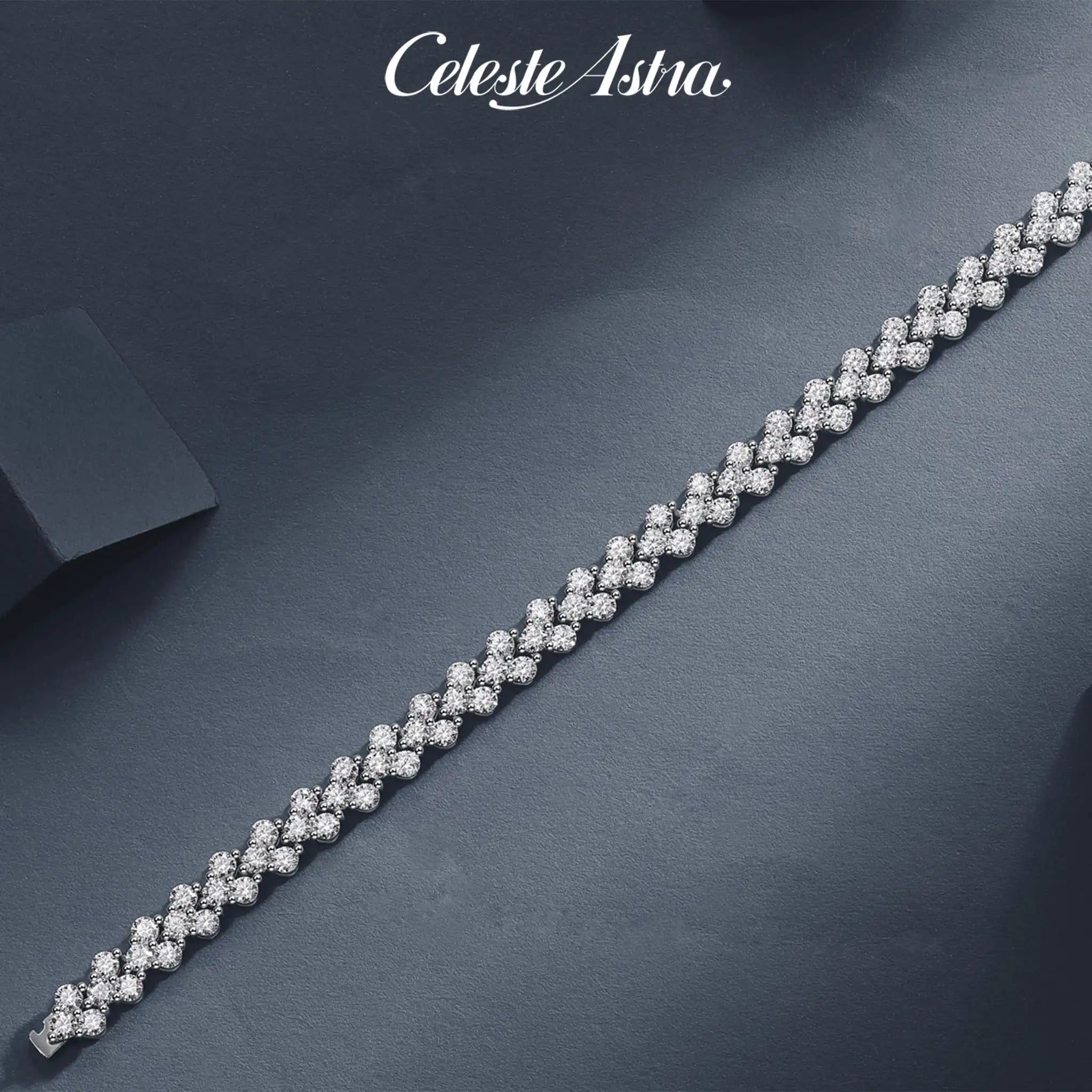 Eternal-Moissanite-Sterling-Silver-Bracelet-B9