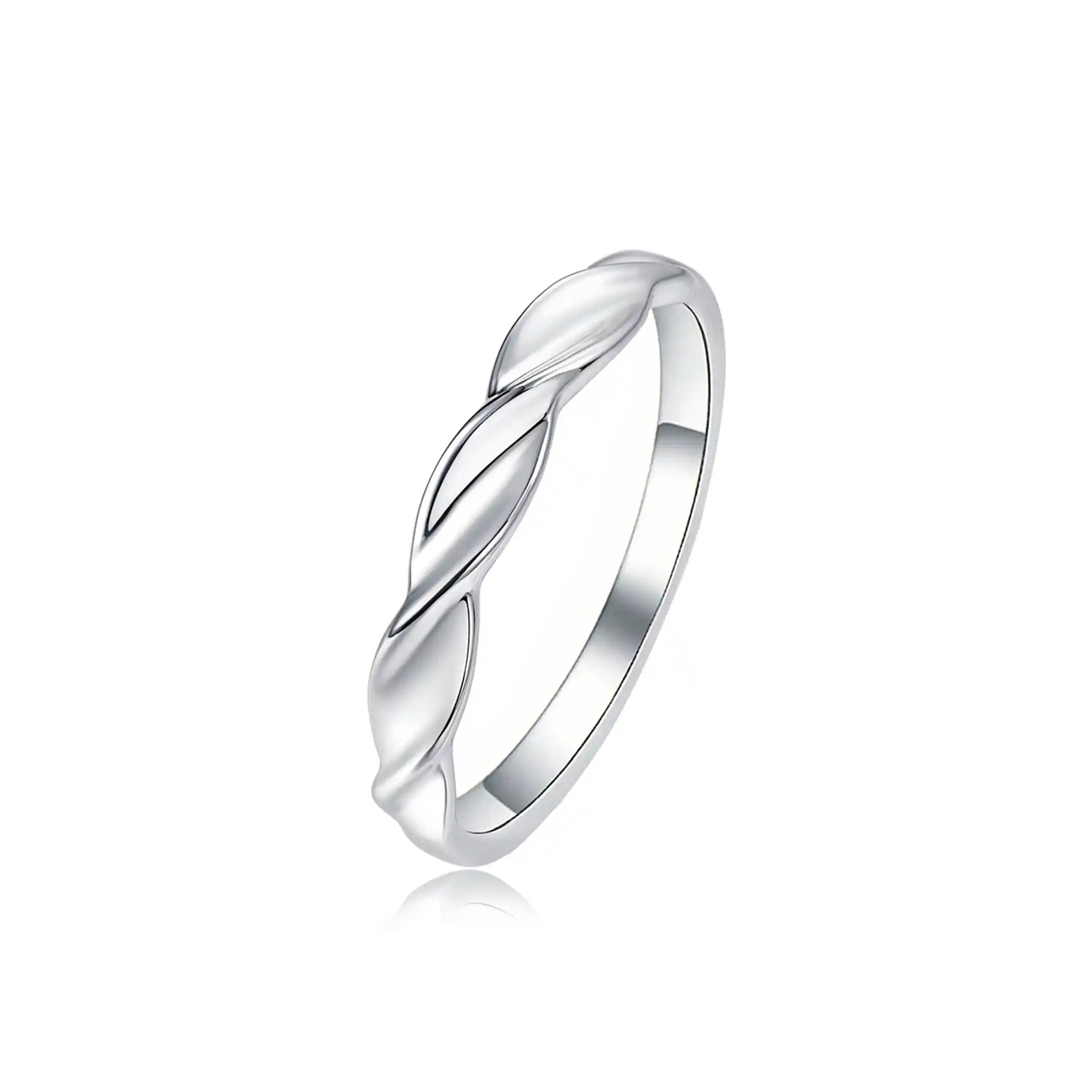 Eternal Twist Moissanite Sterling Silver Rings-R66