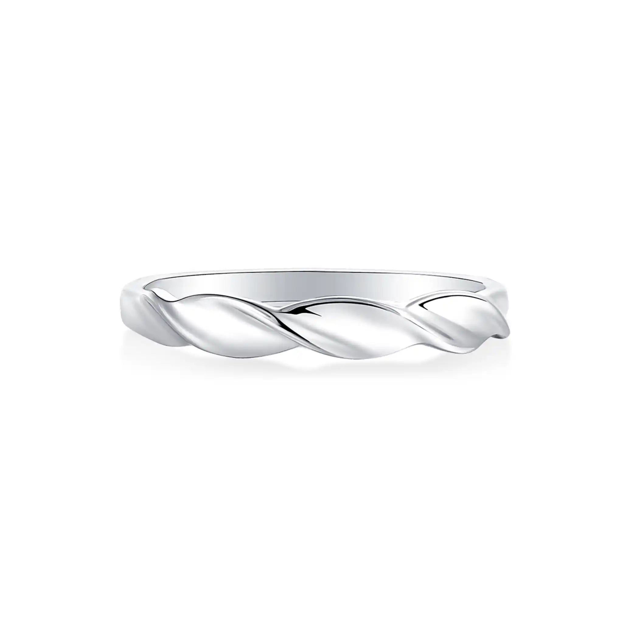 Eternal Twist Moissanite Sterling Silver Rings-R66