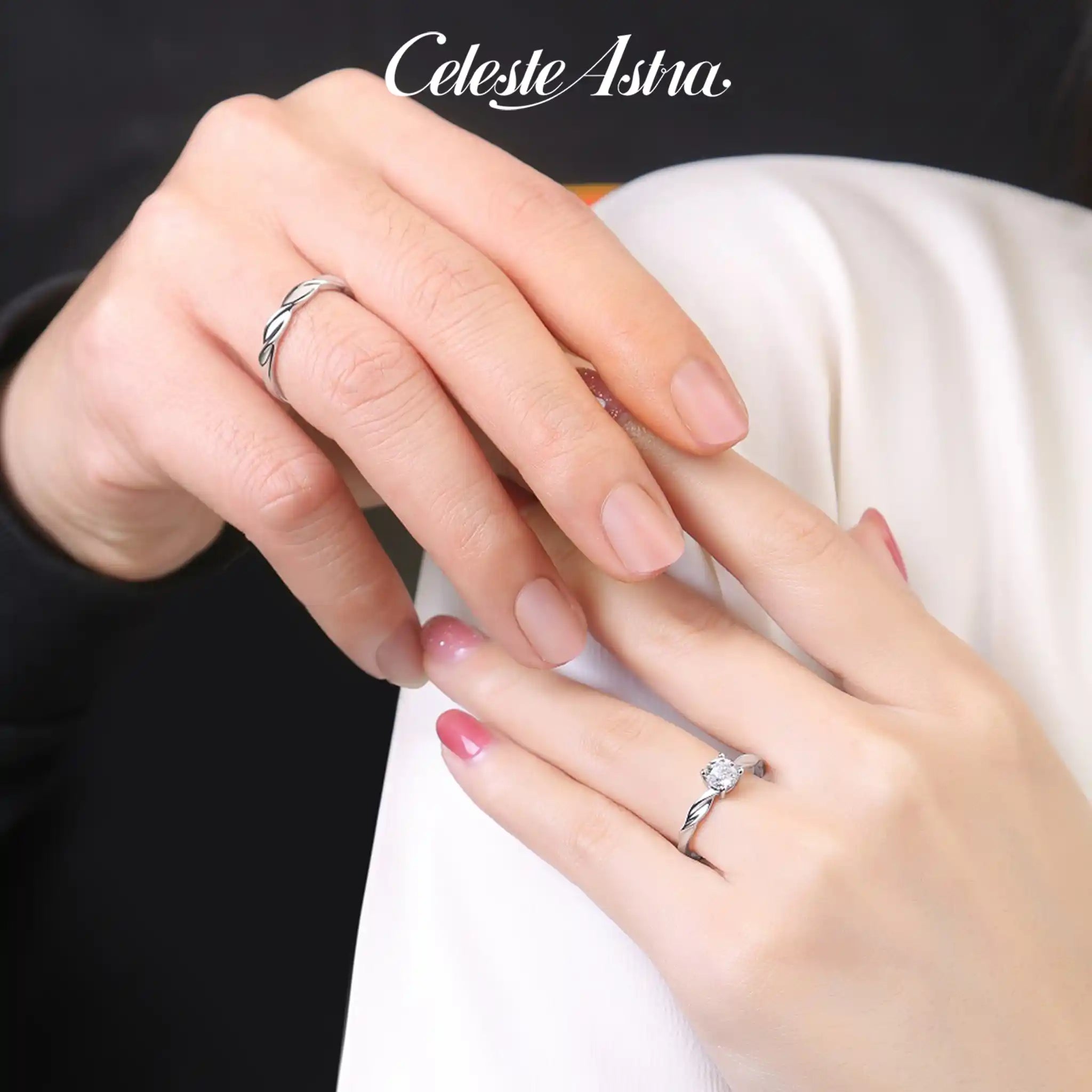 Eternal Twist Moissanite Sterling Silver Rings-R66