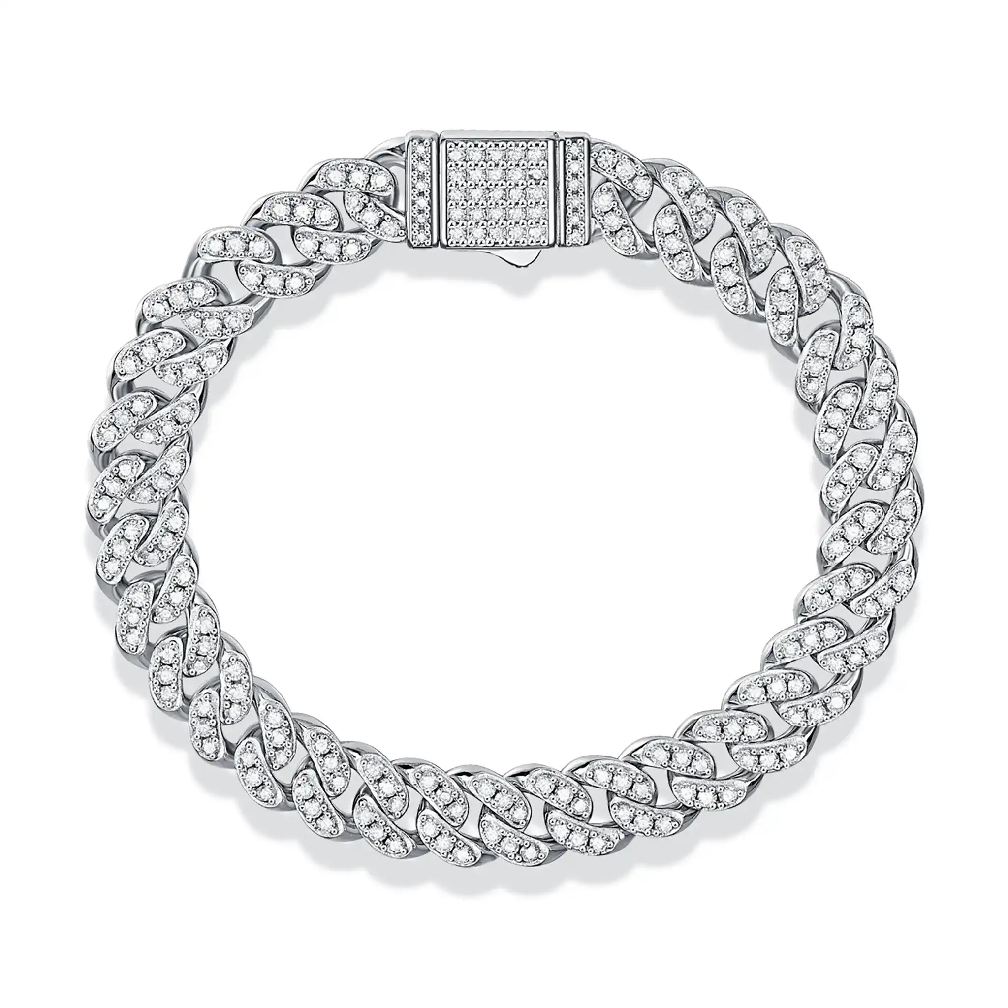 Faith-Moissanite-Sterling-Silver-Cuban-Bracelet-B5