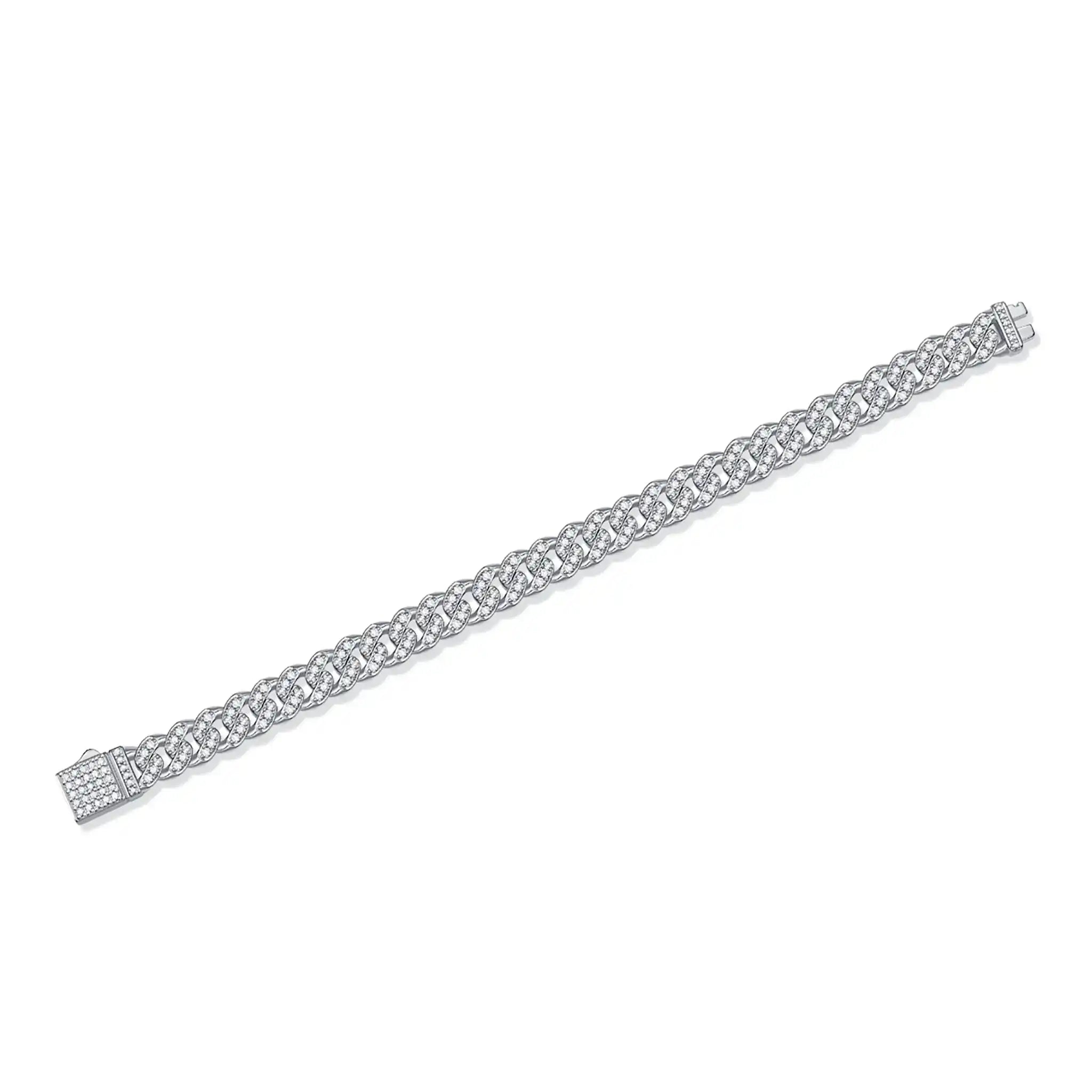 Faith-Moissanite-Sterling-Silver-Cuban-Bracelet-B5