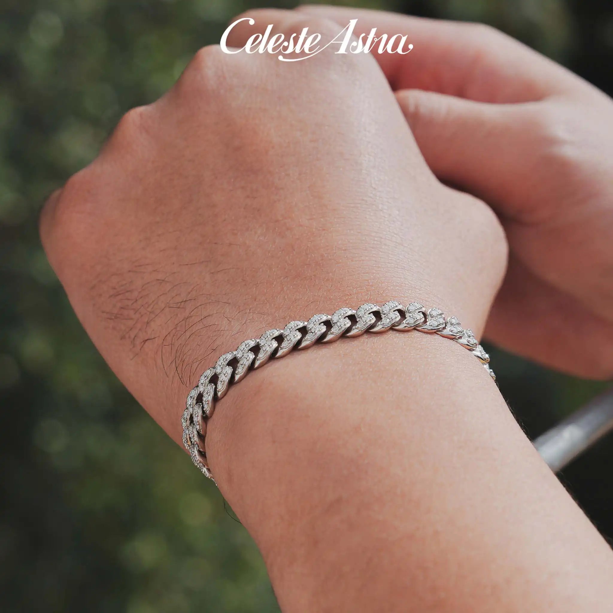 Faith-Moissanite-Sterling-Silver-Cuban-Bracelet-B5