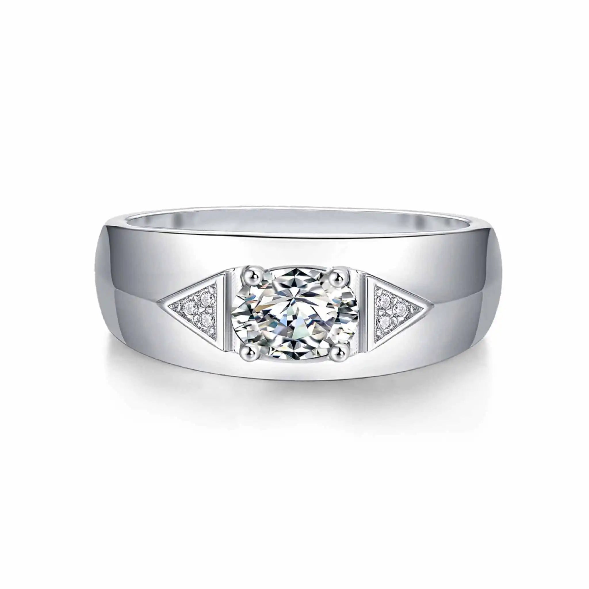 Guardian-Shild-Moissanite-Sterling-Silver-Men_s-Ring-R15