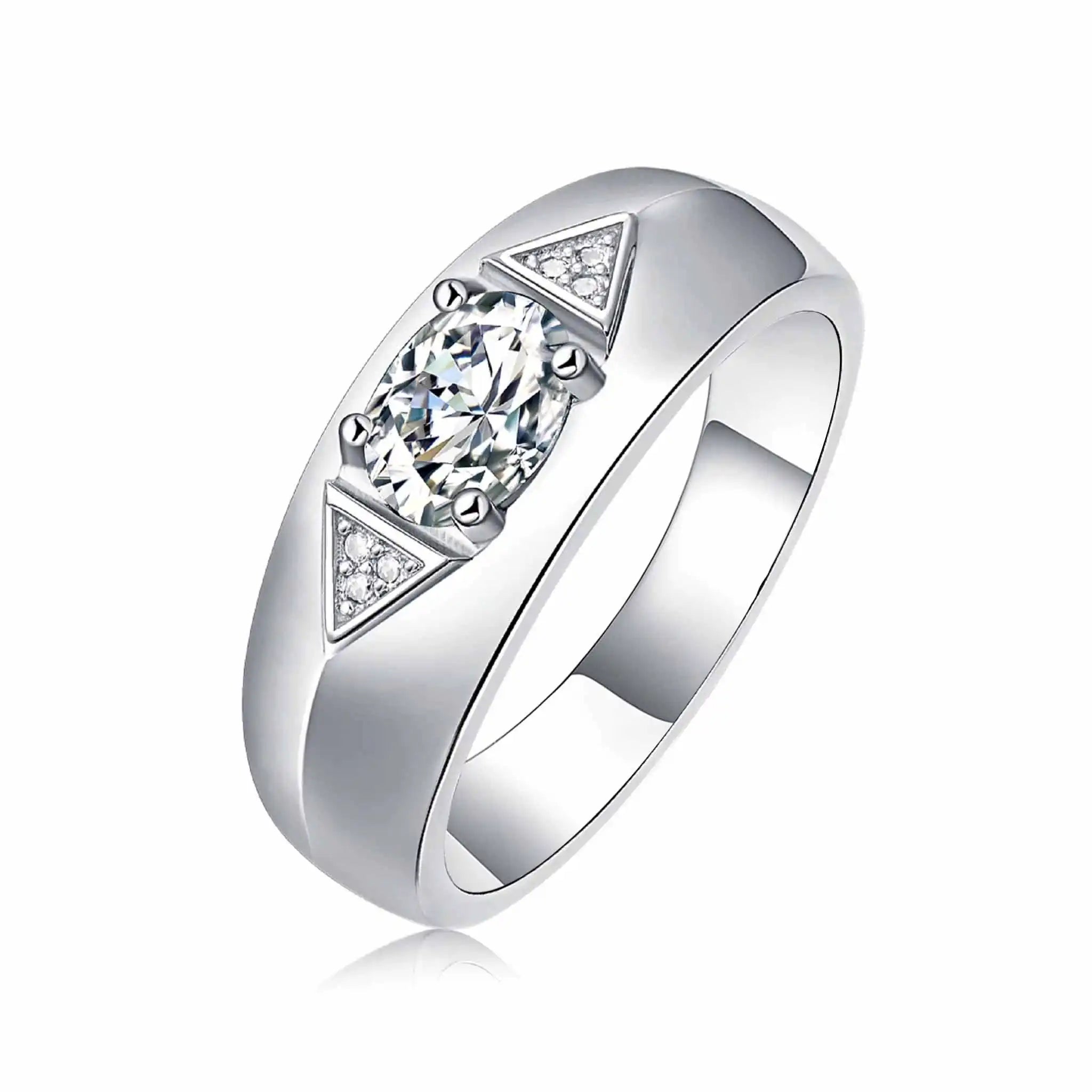 Guardian-Shild-Moissanite-Sterling-Silver-Men_s-Ring-R15