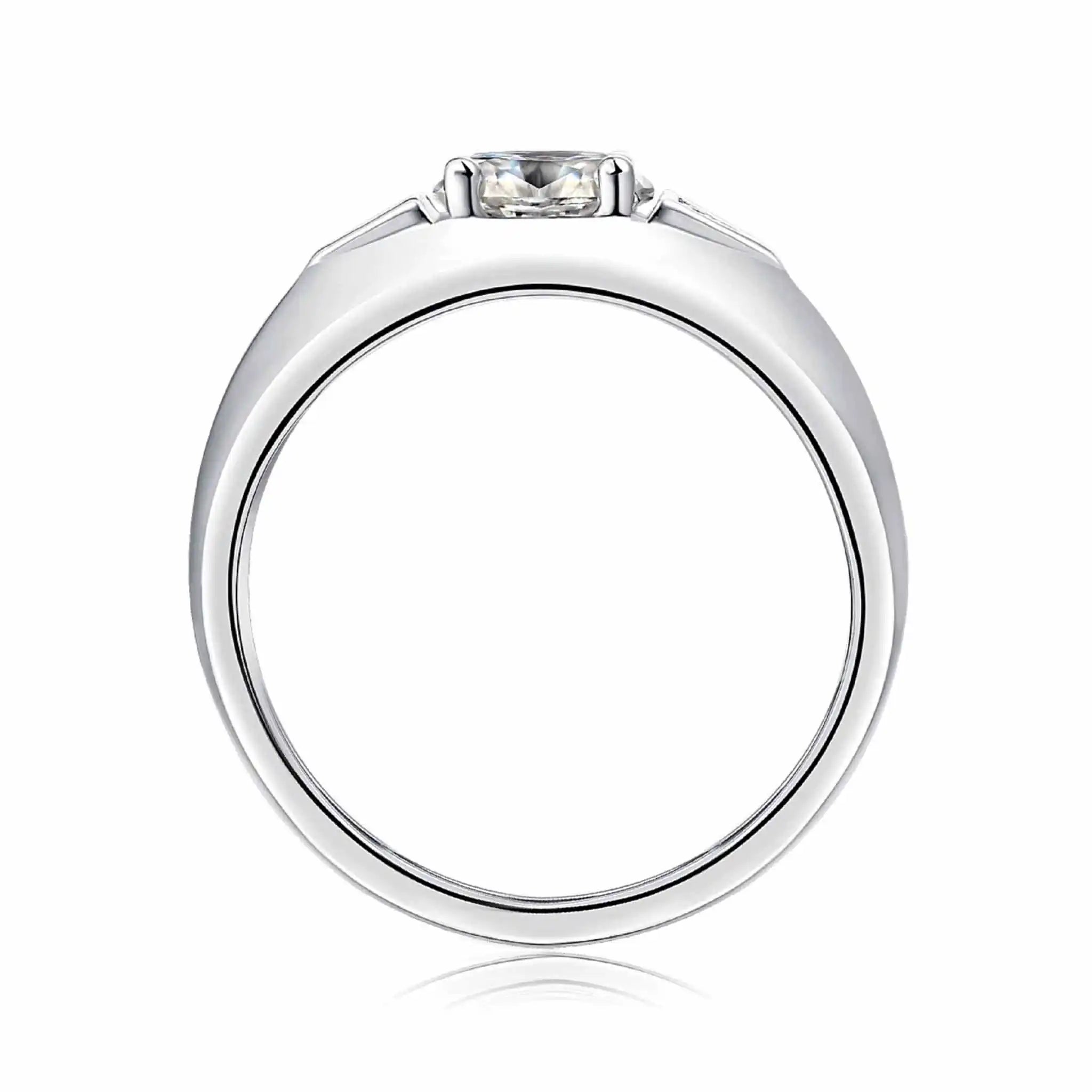 Guardian-Shild-Moissanite-Sterling-Silver-Men_s-Ring-R15
