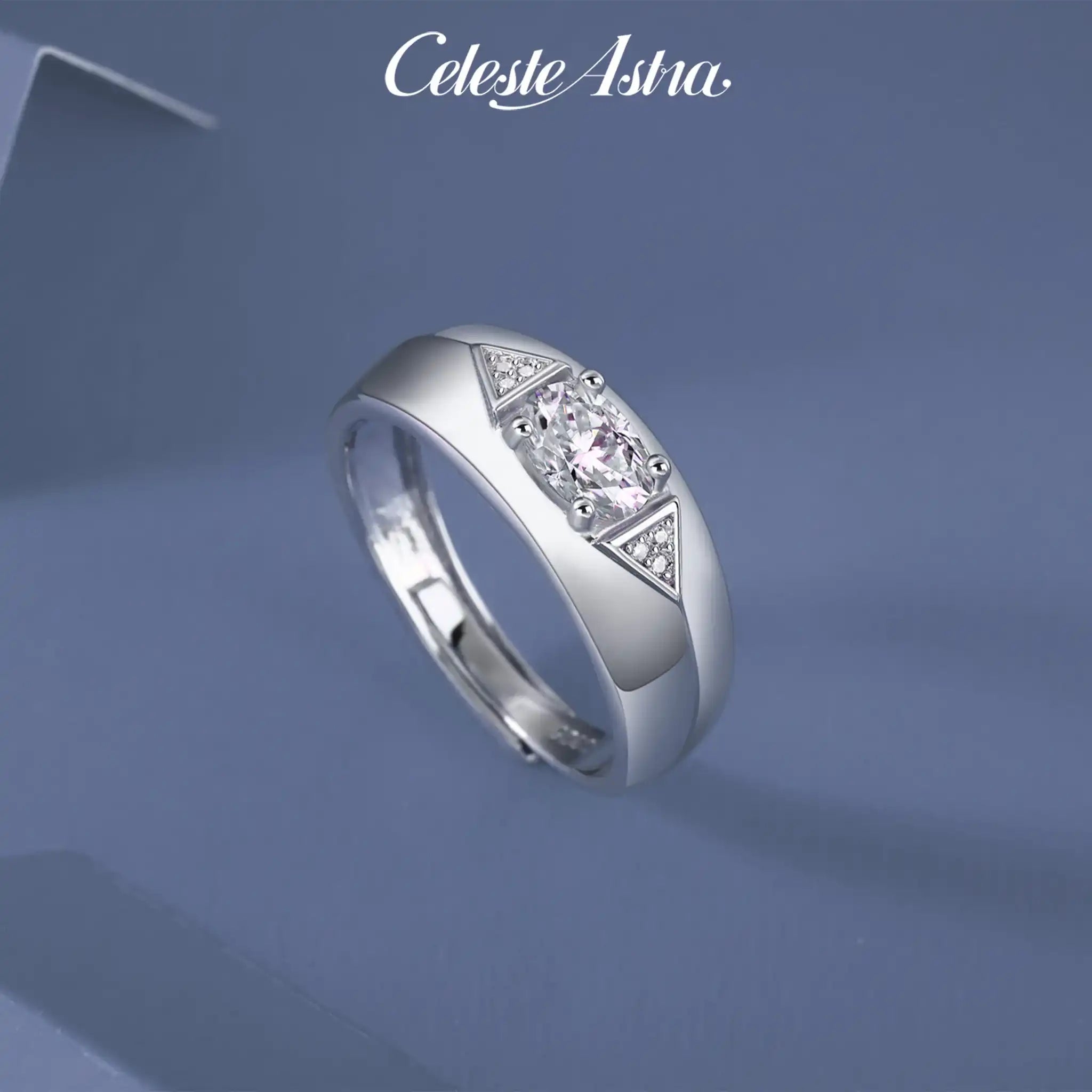 Guardian-Shild-Moissanite-Sterling-Silver-Men_s-Ring-R15