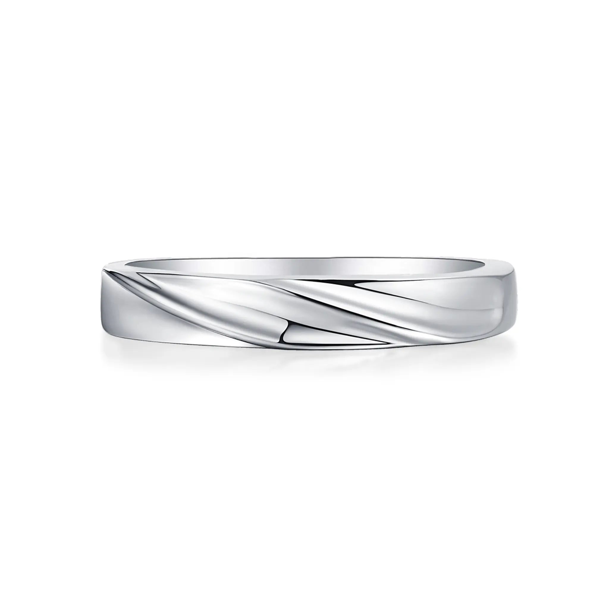 Harmonious Duo Moissanite Sterling Silver Rings-R65