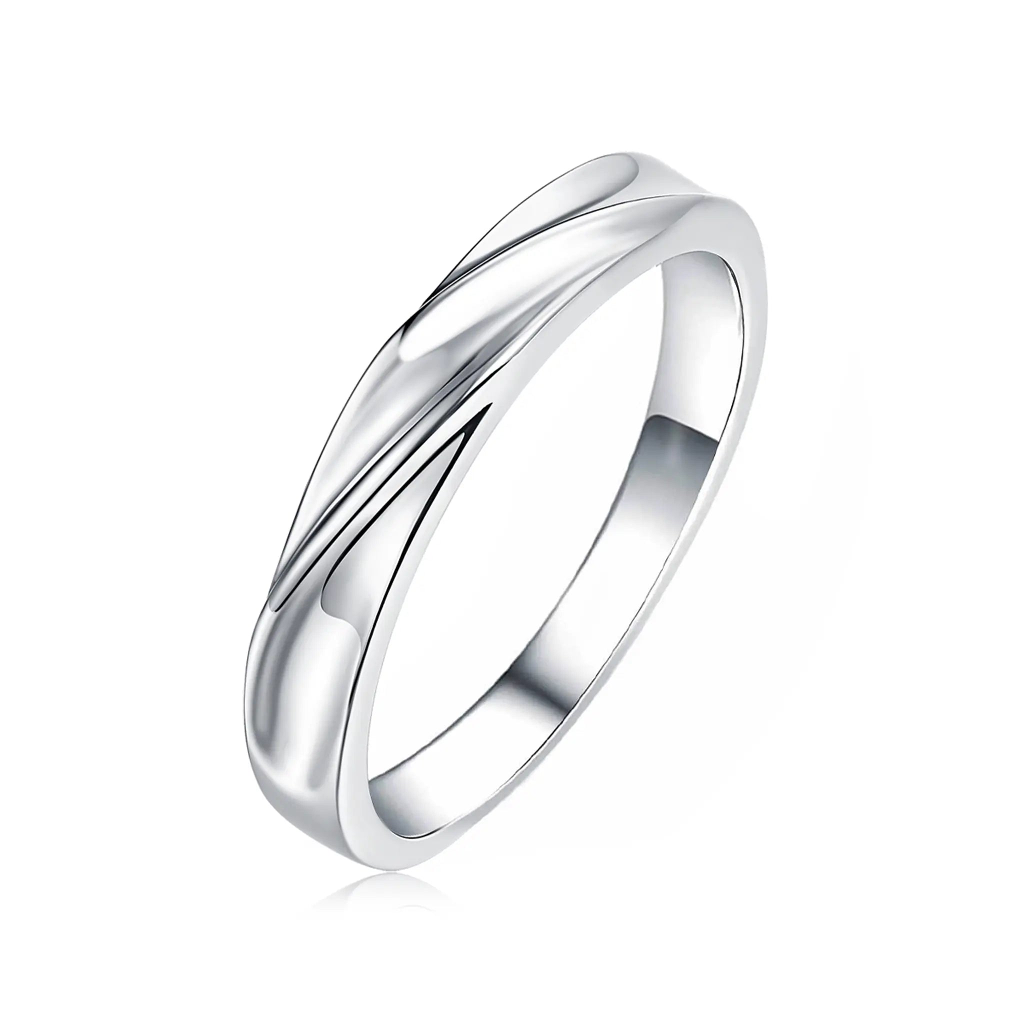Harmonious Duo Moissanite Sterling Silver Rings-R65