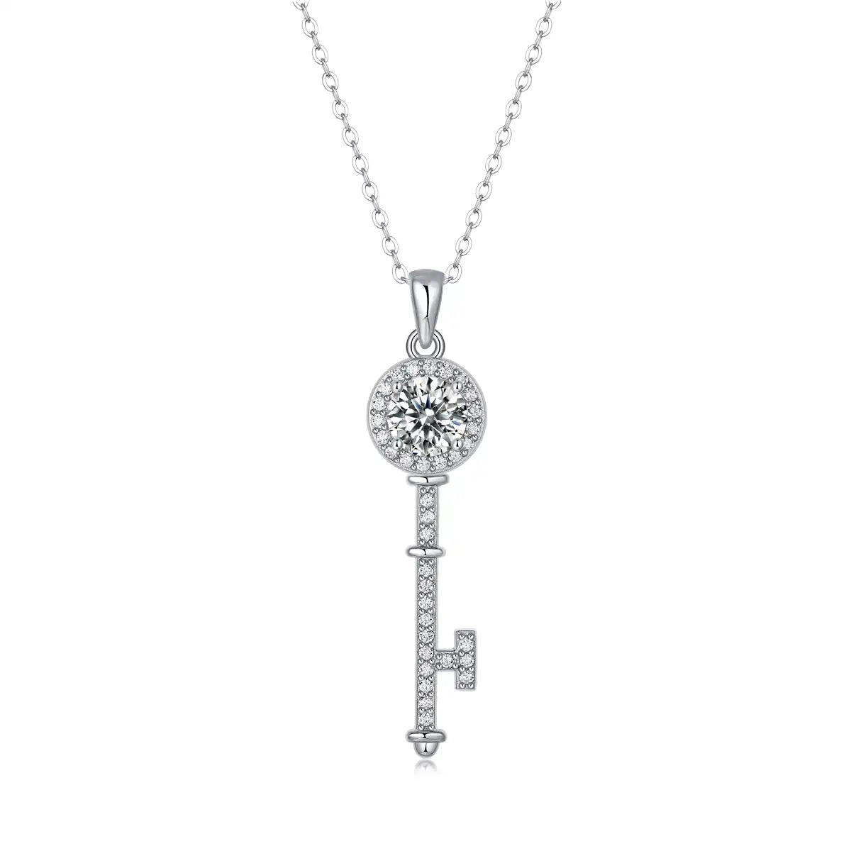 Heart-Key-Moissanite-Sterling-Silver-Necklace-N27