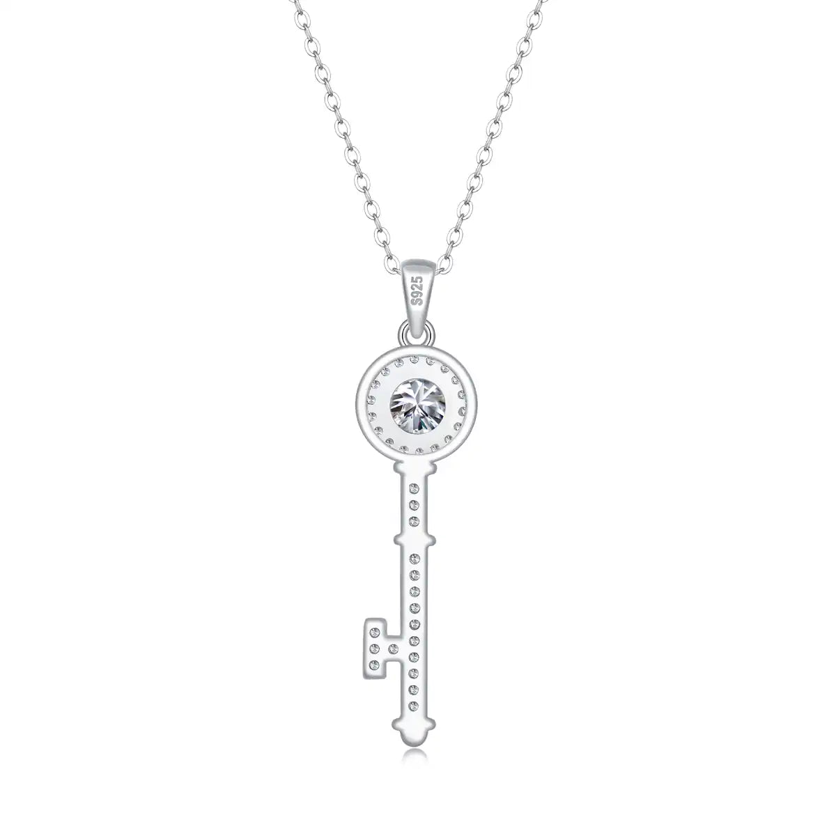 Heart-Key-Moissanite-Sterling-Silver-Necklace-N27