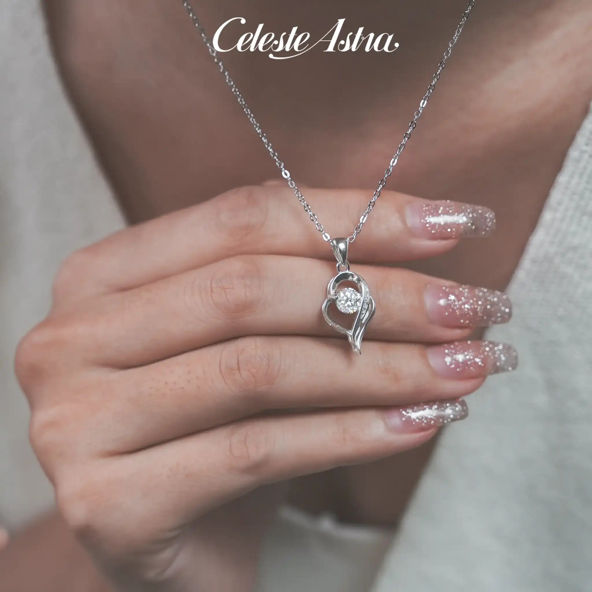 Heartstring-Moissanite-Sterling-Silver-Necklace-N17