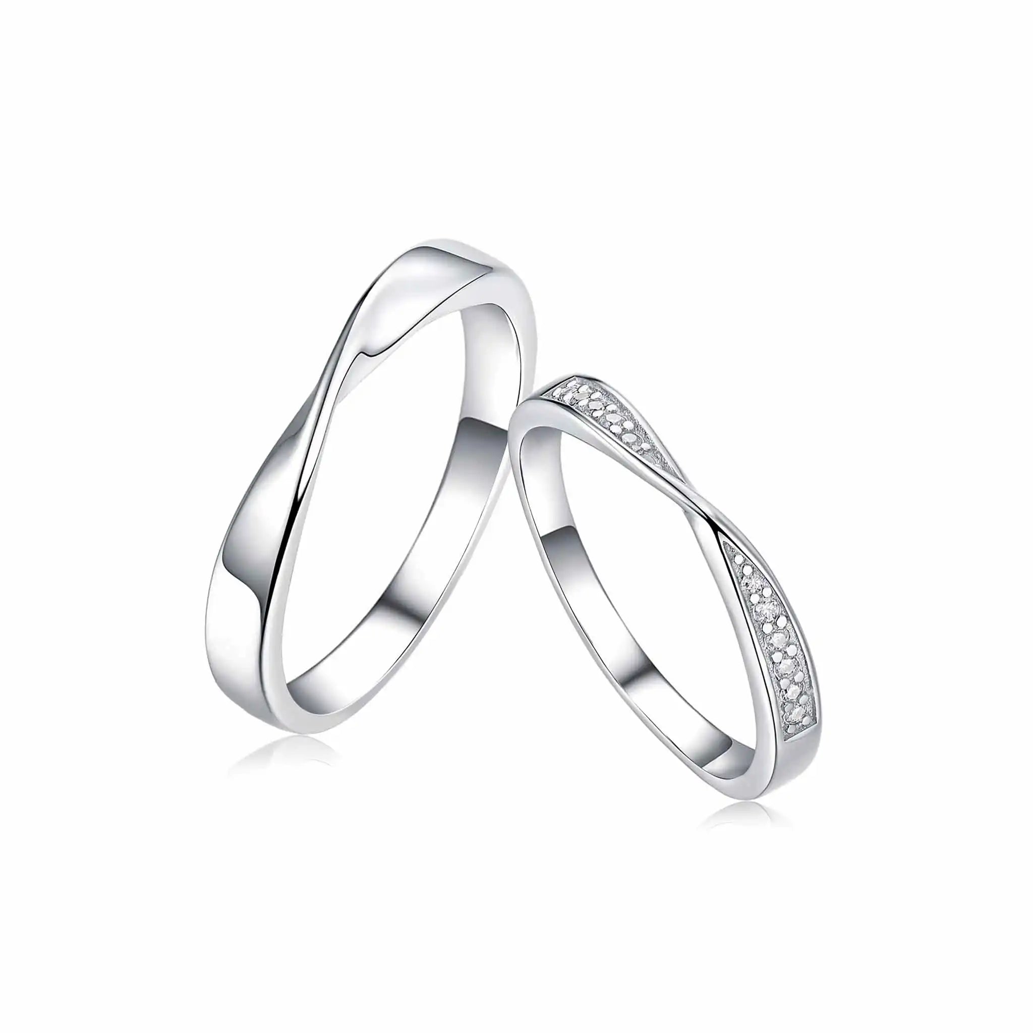 Mobius-Moissanite-Sterling-Silver-Couple-Ring-R26