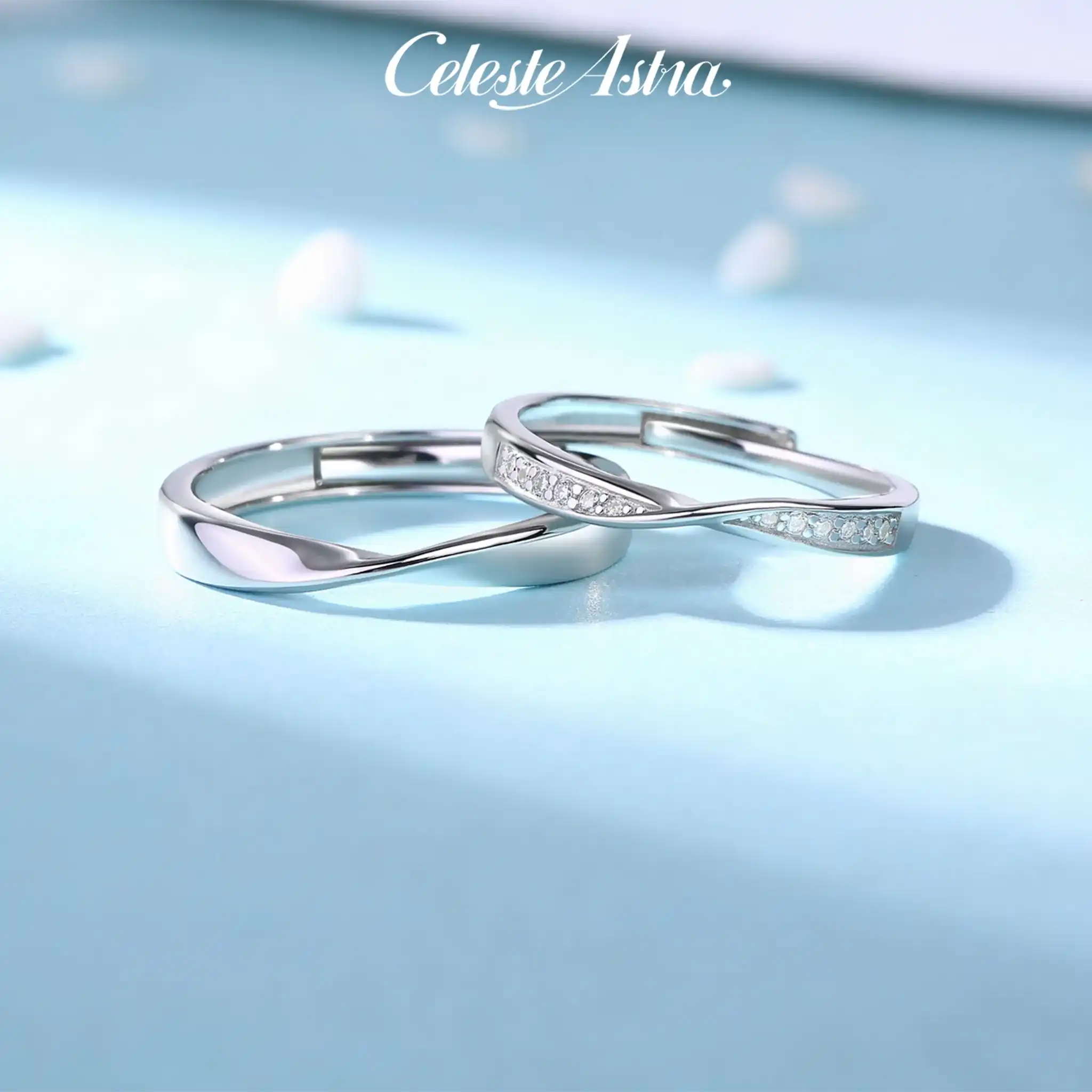 Mobius-Moissanite-Sterling-Silver-Couple-Ring-R26