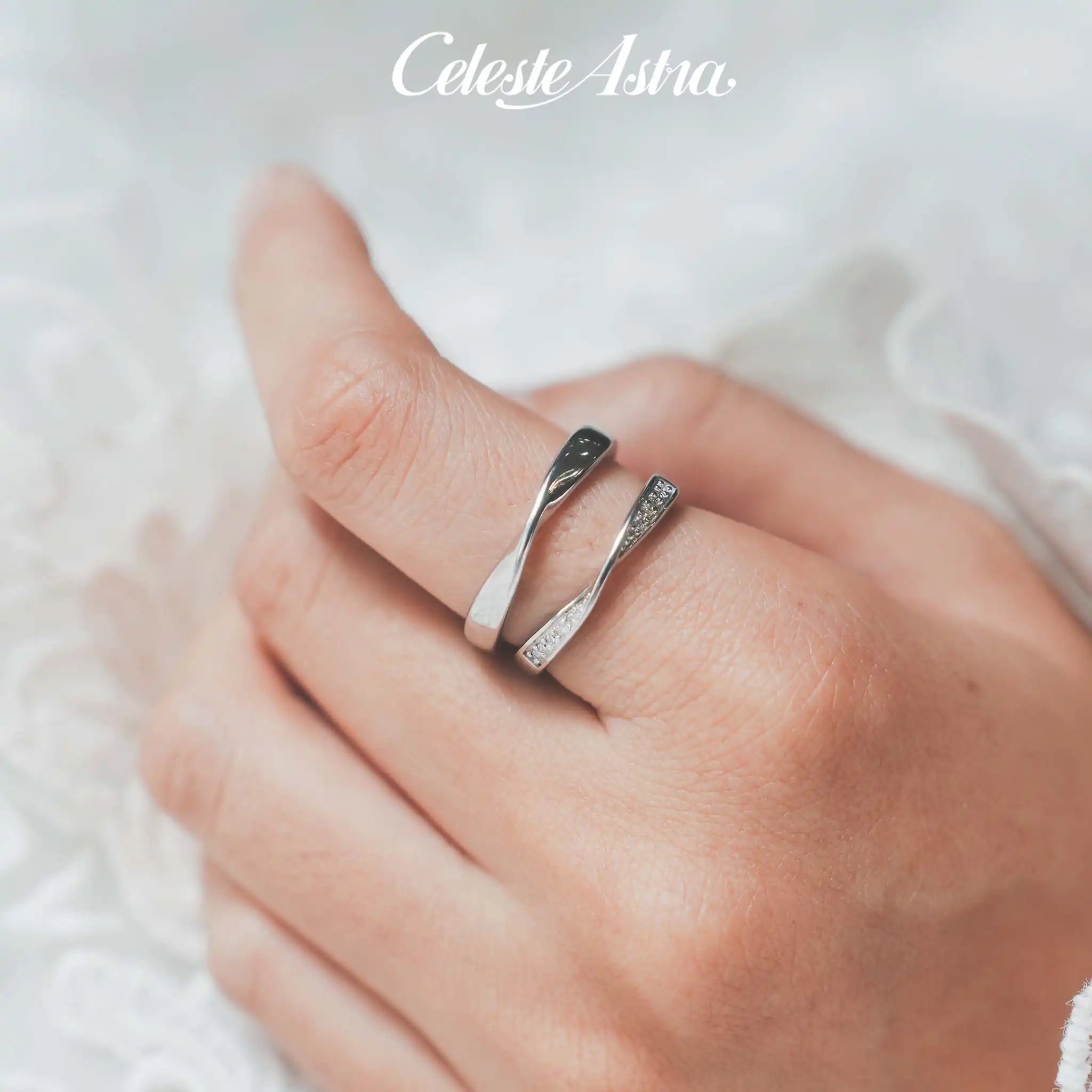Mobius-Moissanite-Sterling-Silver-Couple-Ring-R26