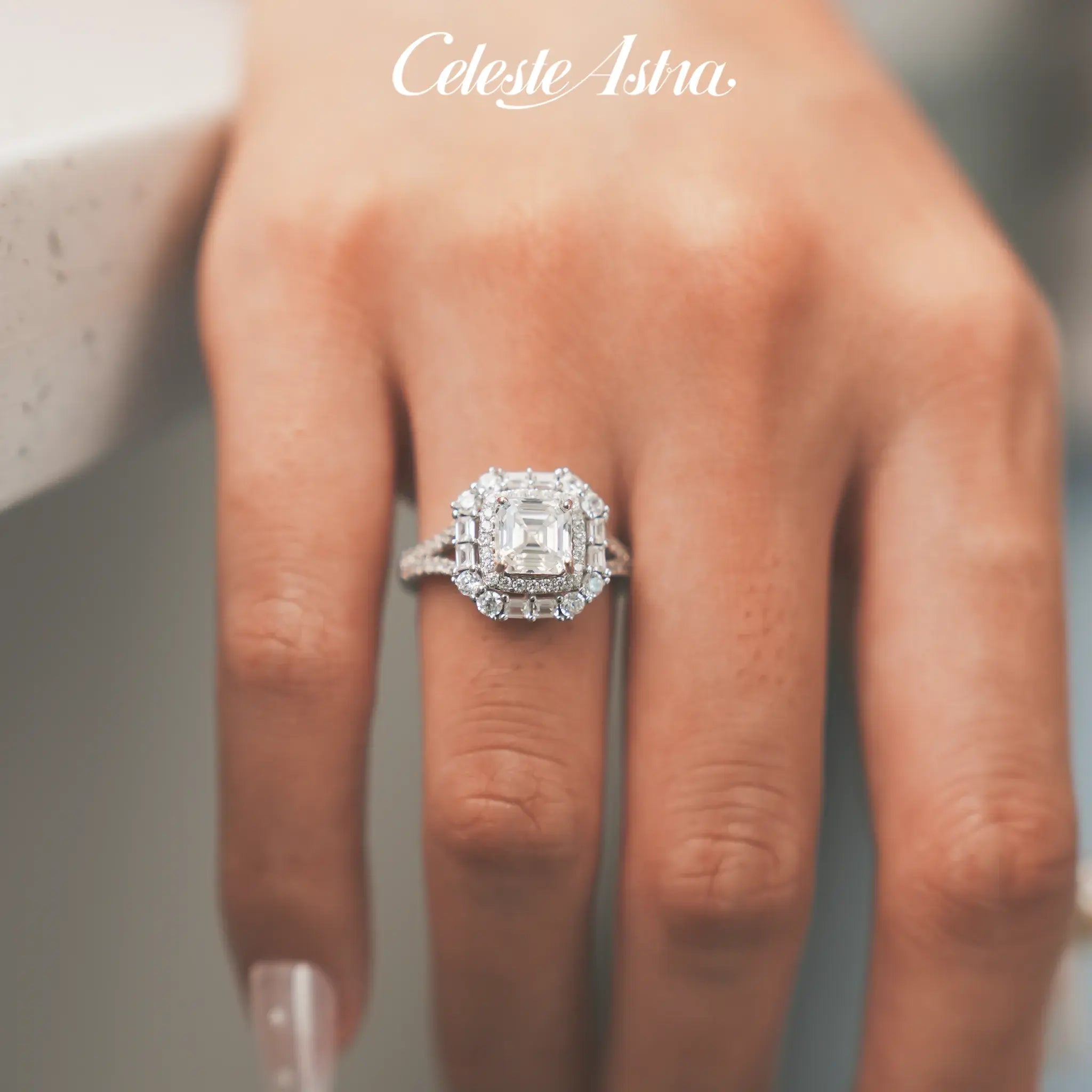 Asscher-Moissanite-Sterling-Silver-Ring-R40