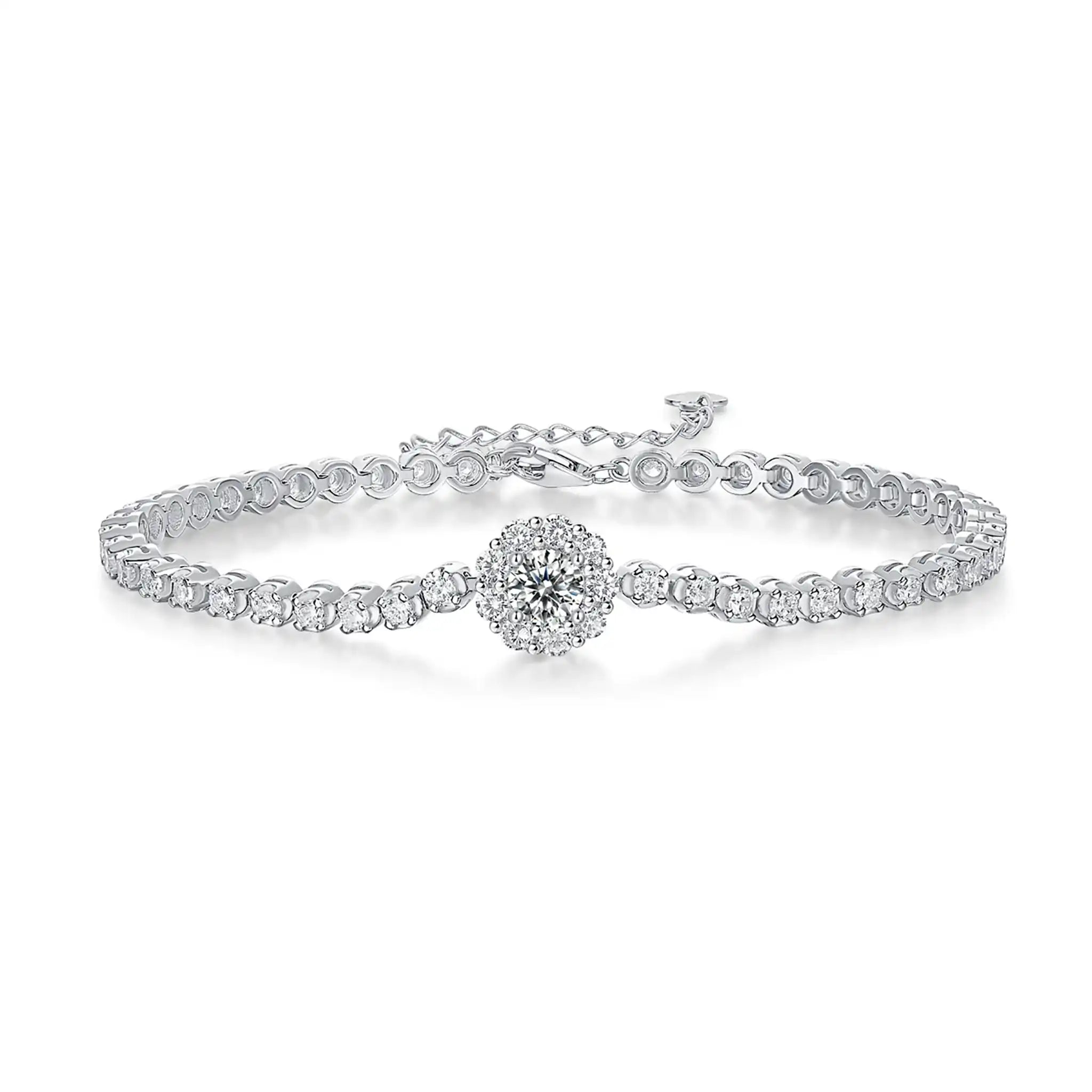Moonlight-Moissanite-Sterling-Silver-Bracelet-B8
