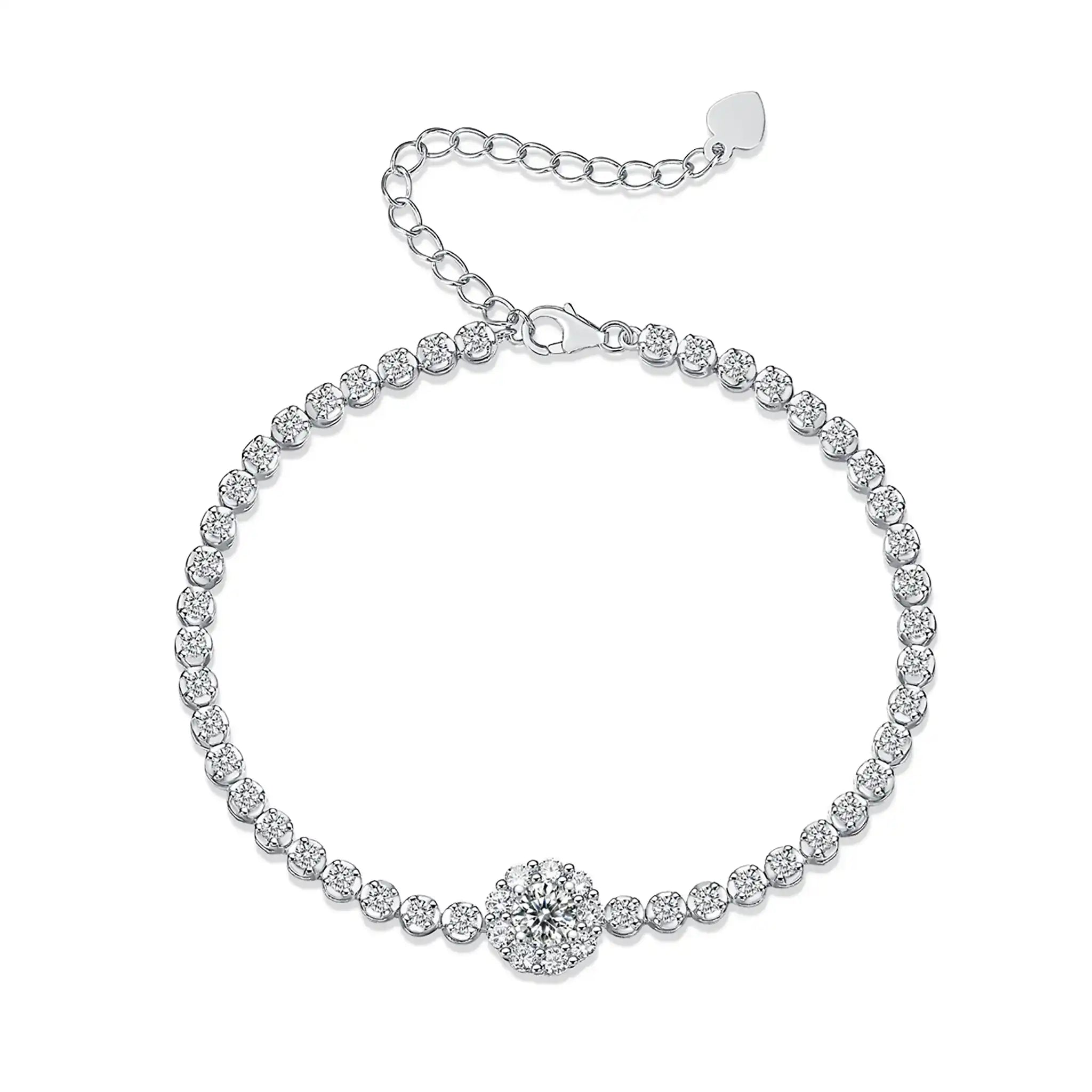 Moonlight-Moissanite-Sterling-Silver-Bracelet-B8