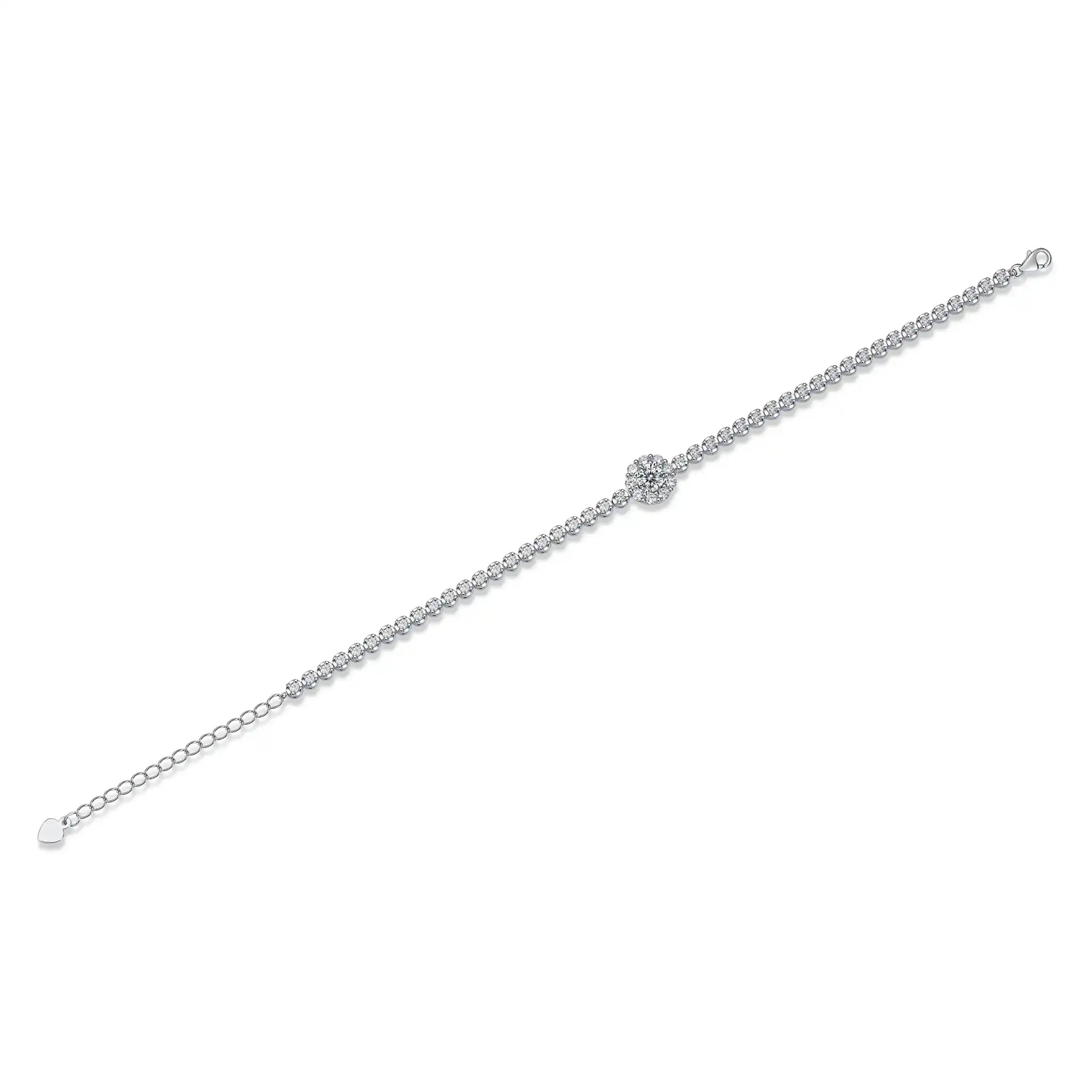 Moonlight-Moissanite-Sterling-Silver-Bracelet-B8