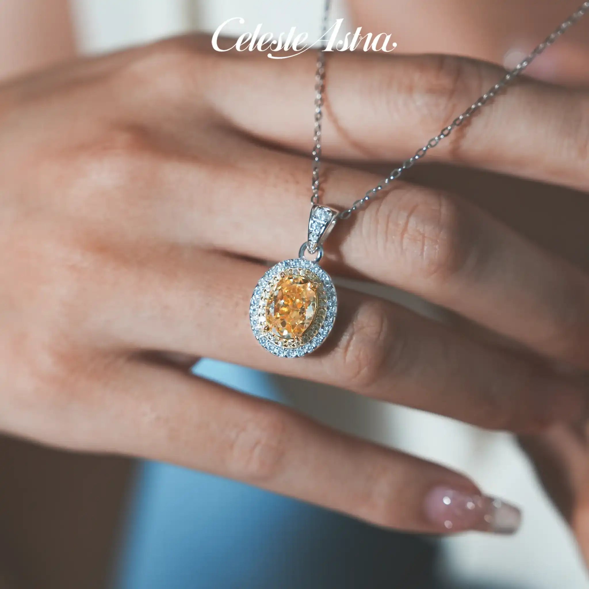 Olivia-Yellow-Zirconia-Sterling-Silver-Necklace-N11