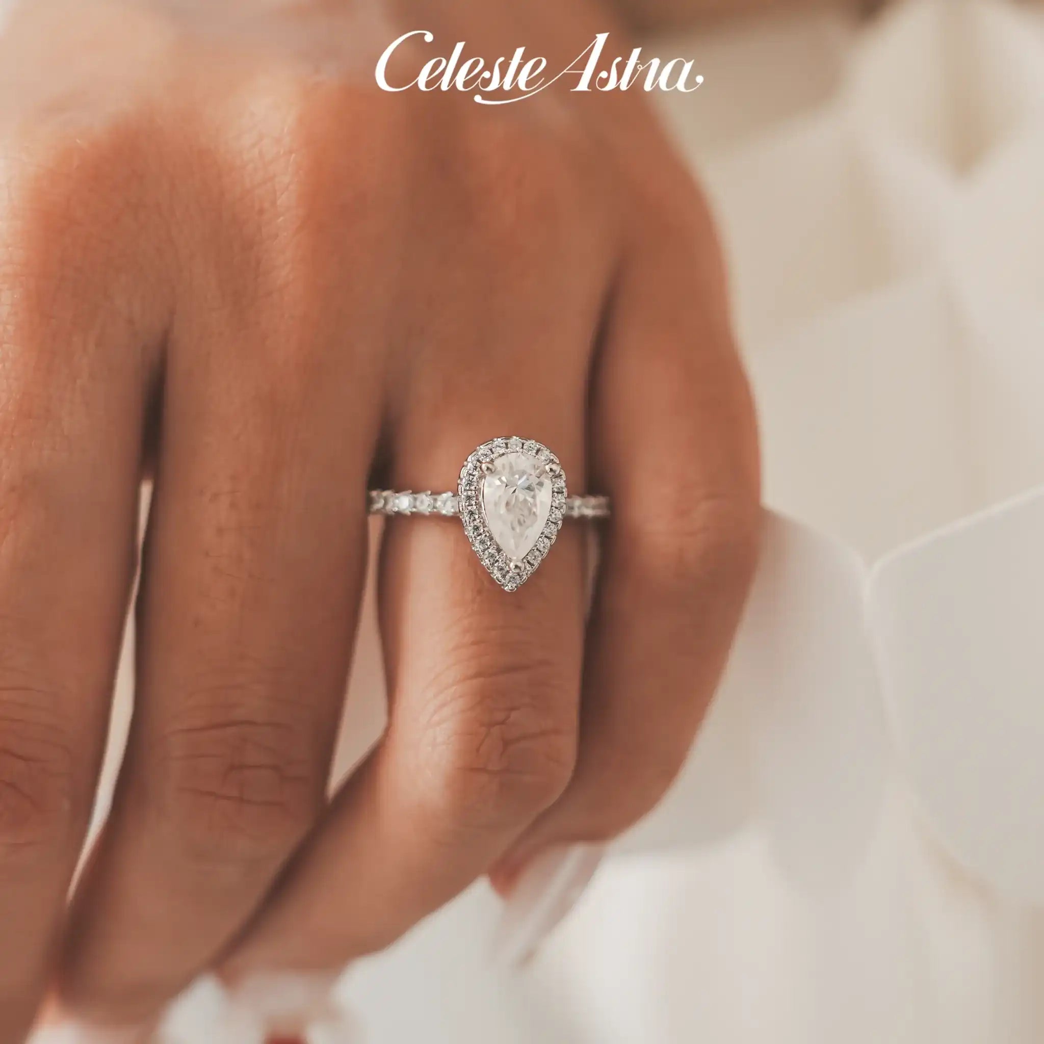 Pear-Moissanite-Sterling-Silver-Ring-R39