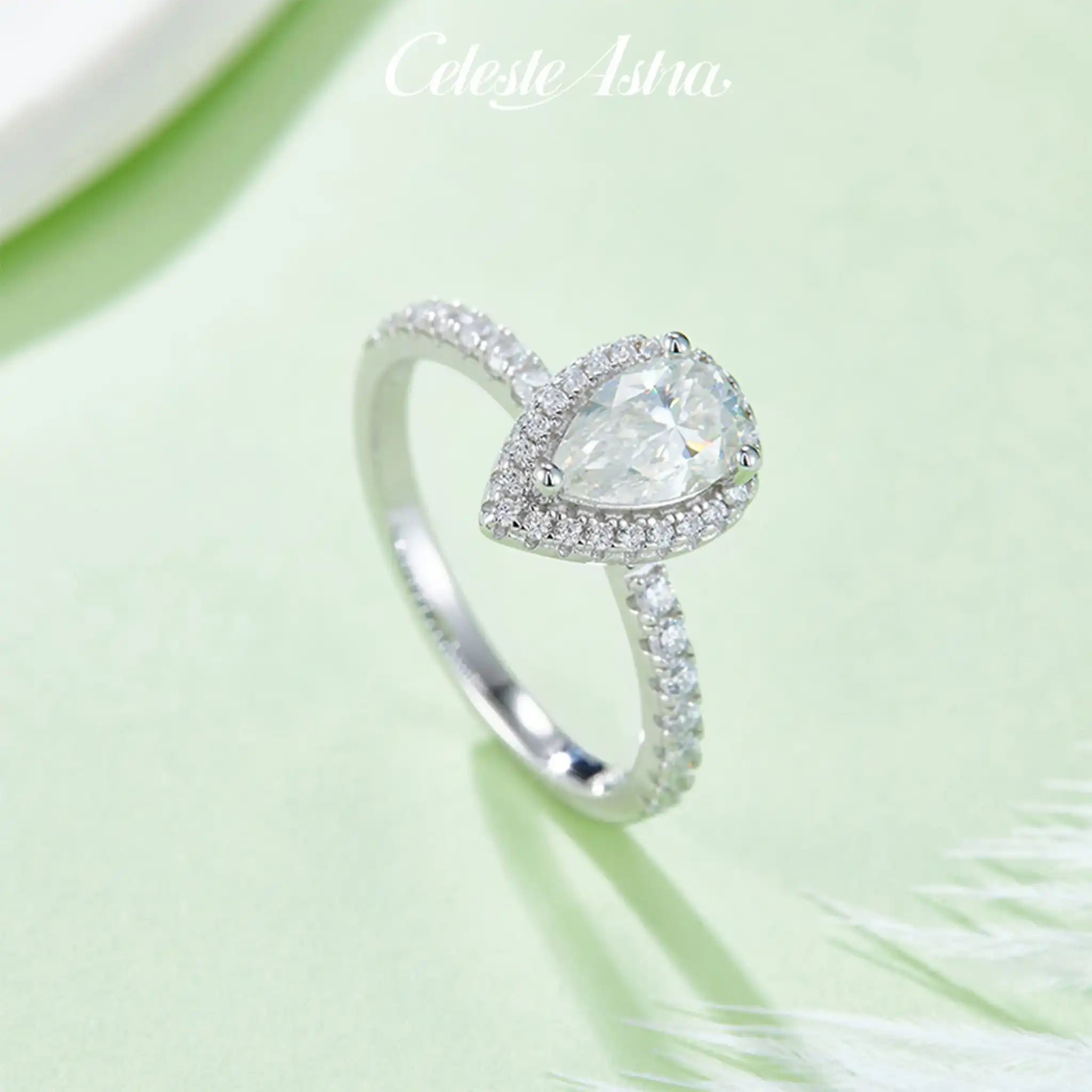 Pear-Moissanite-Sterling-Silver-Ring-R39