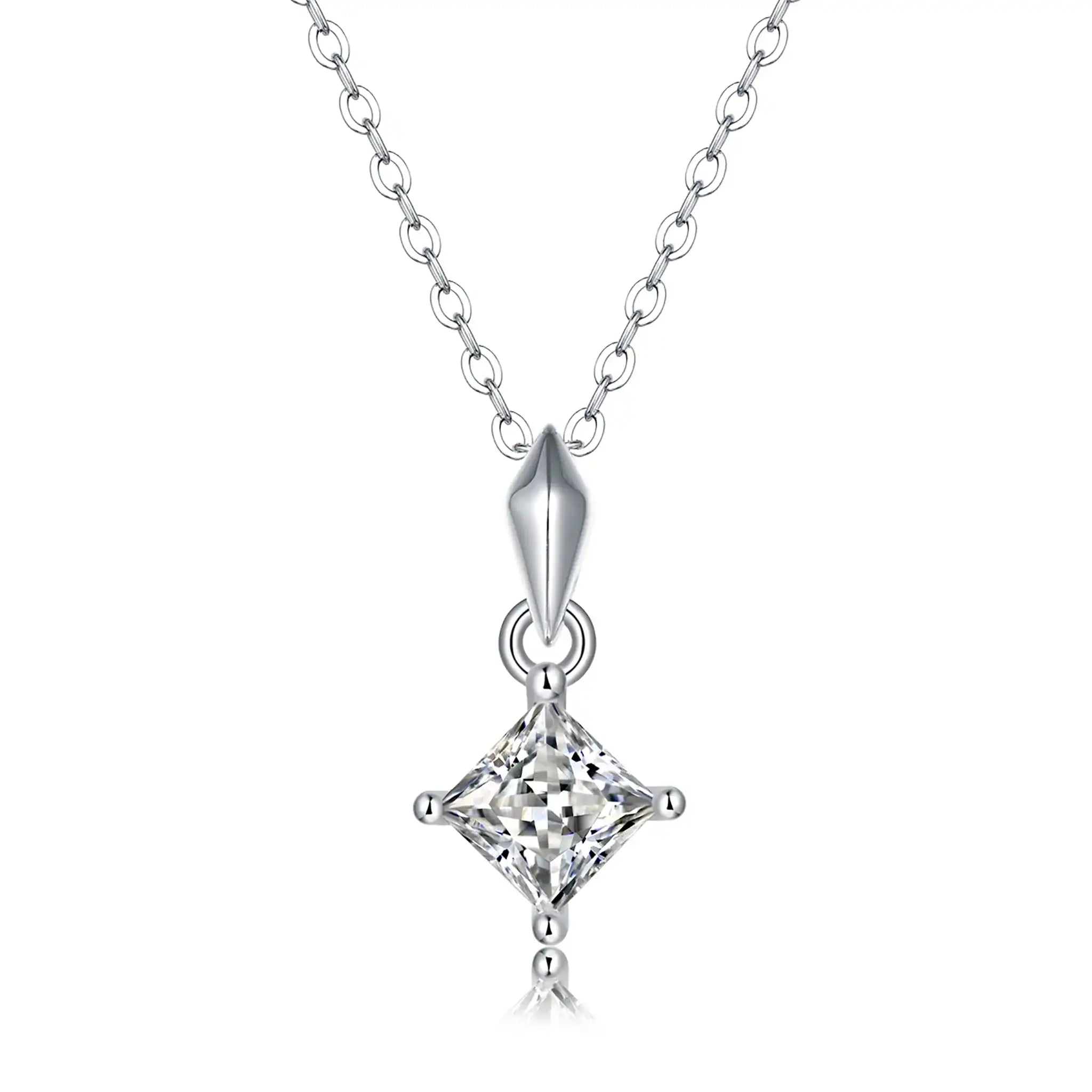 Princess-Moissanite-Sterling-Silver-Necklace-N20