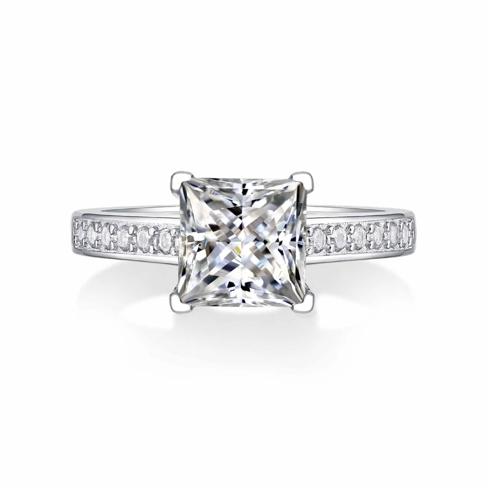 Princess-Moissanite-Sterling-Silver-Ring-R18