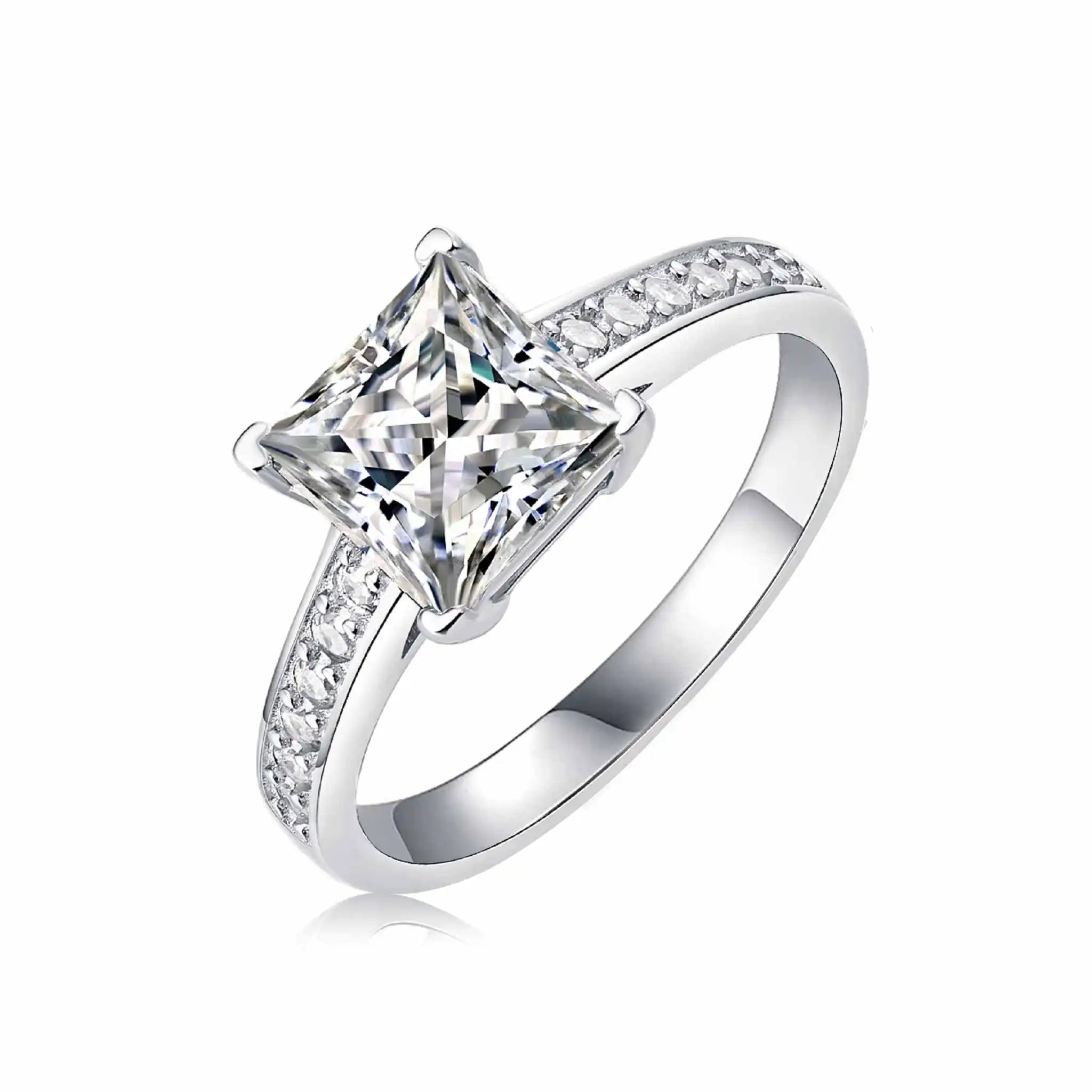 Princess-Moissanite-Sterling-Silver-Ring-R18