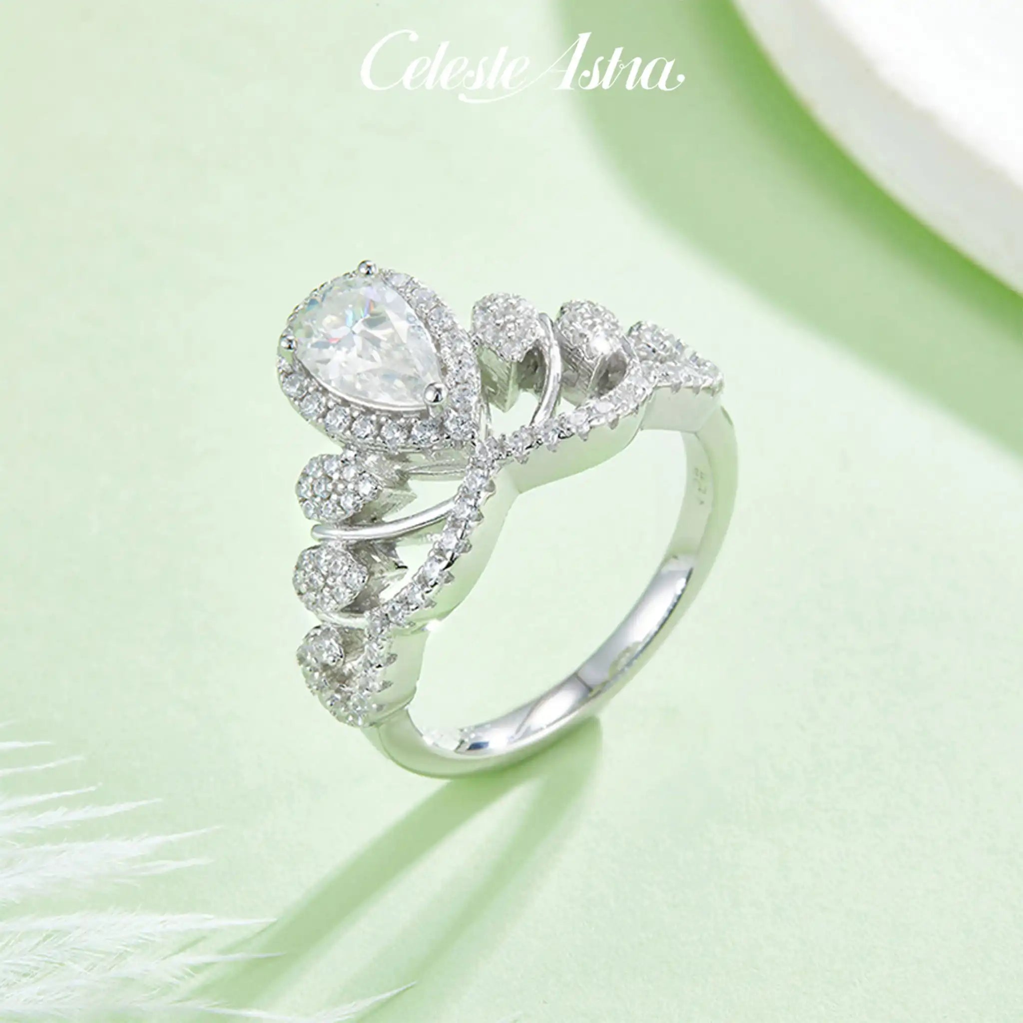 Queen-Moissanite-Sterling-Silver-Ring-R38