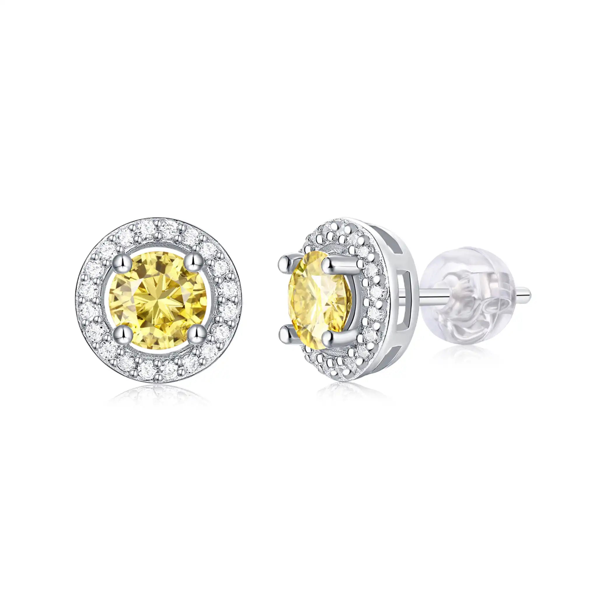 Radiant Majesty-Moissanite Sterling Silver Ring-E17
