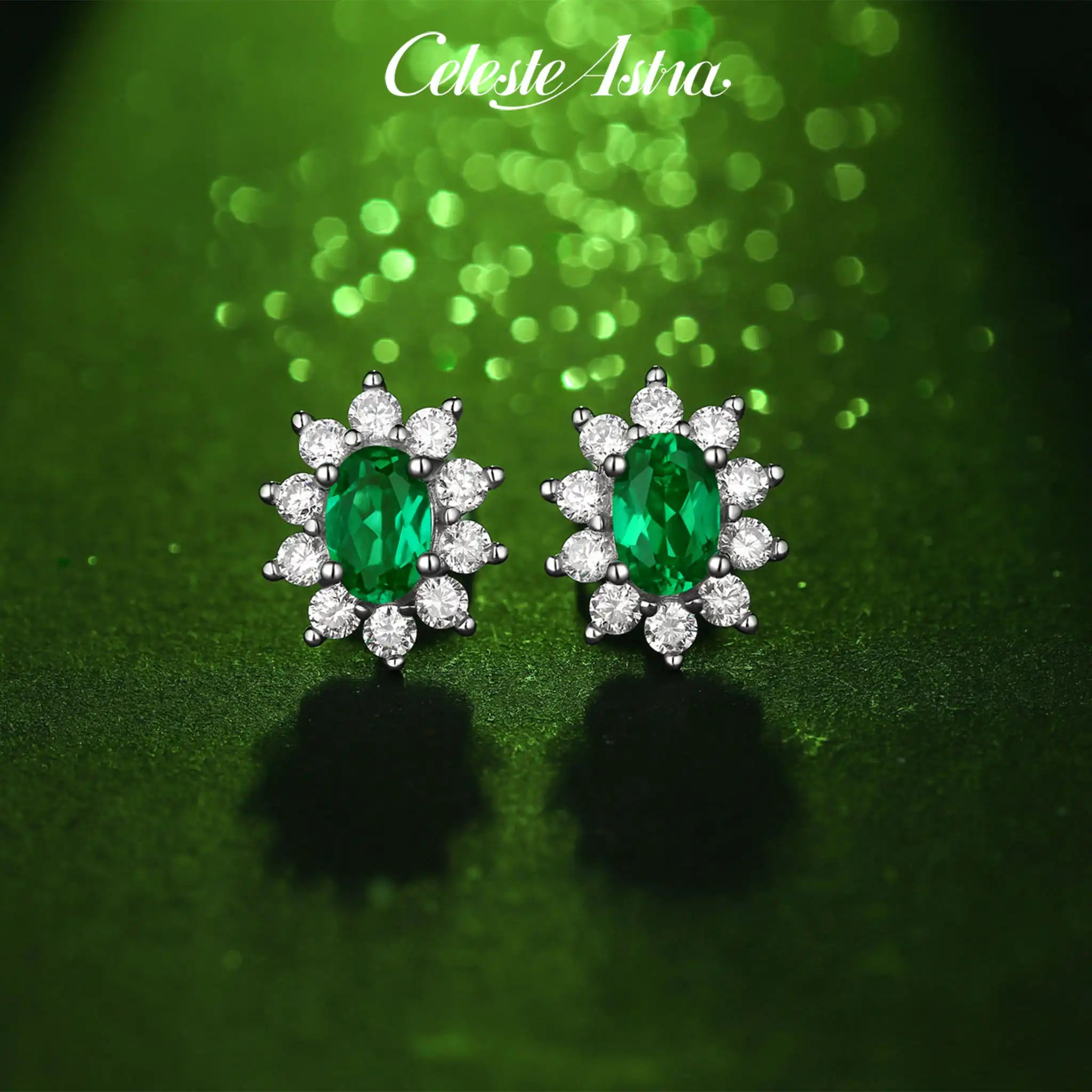 Regal-Lab-Created-Emerald-Sterling-Silver-Earrings-E11