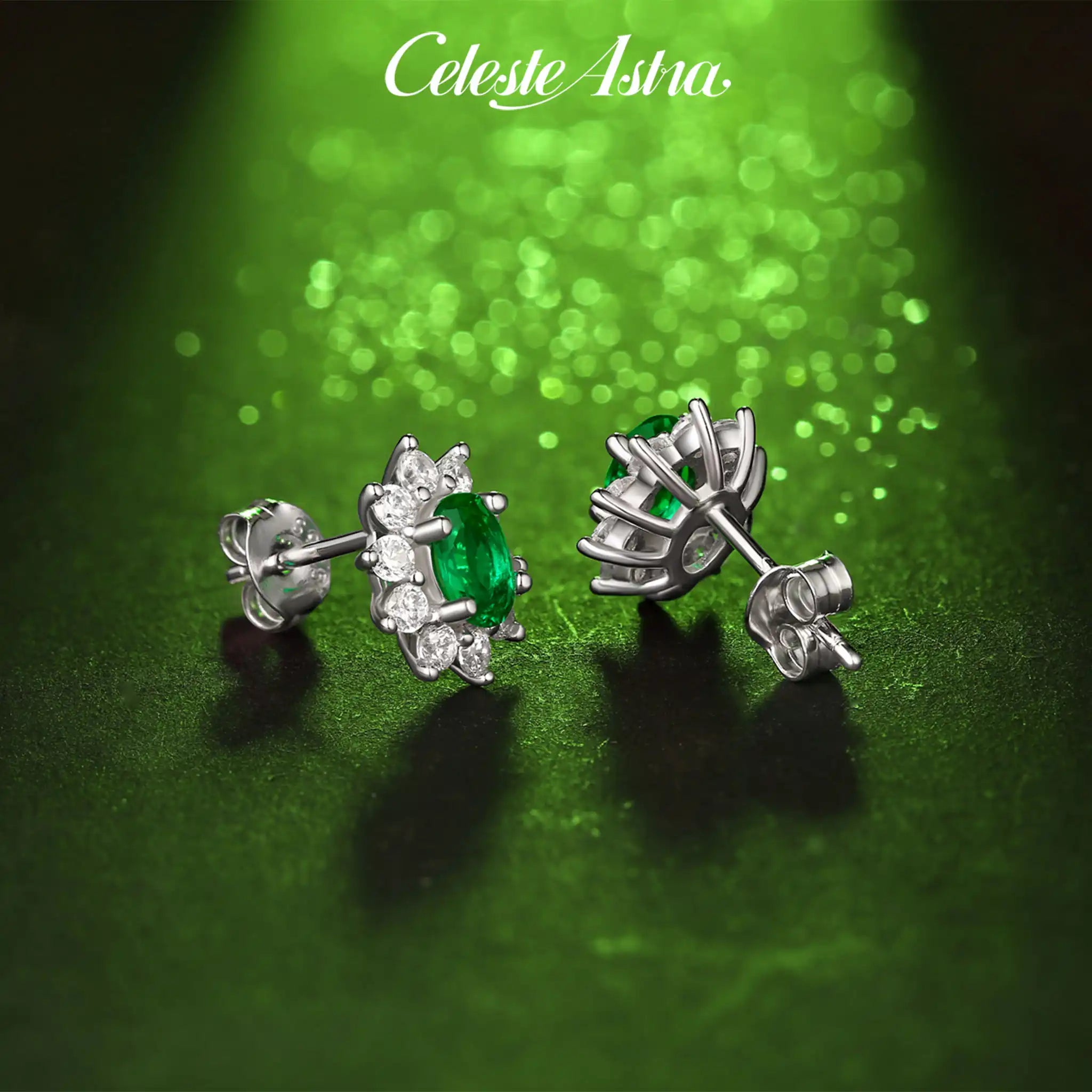 Regal-Lab-Created-Emerald-Sterling-Silver-Earrings-E11