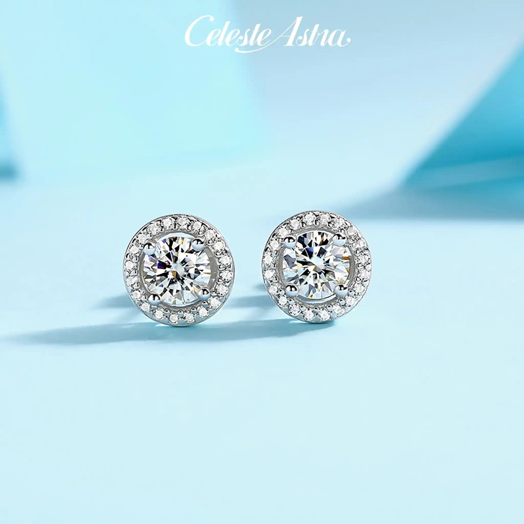 Round-Halo-Moissanite-Sterling-Silver-Earrings-E8