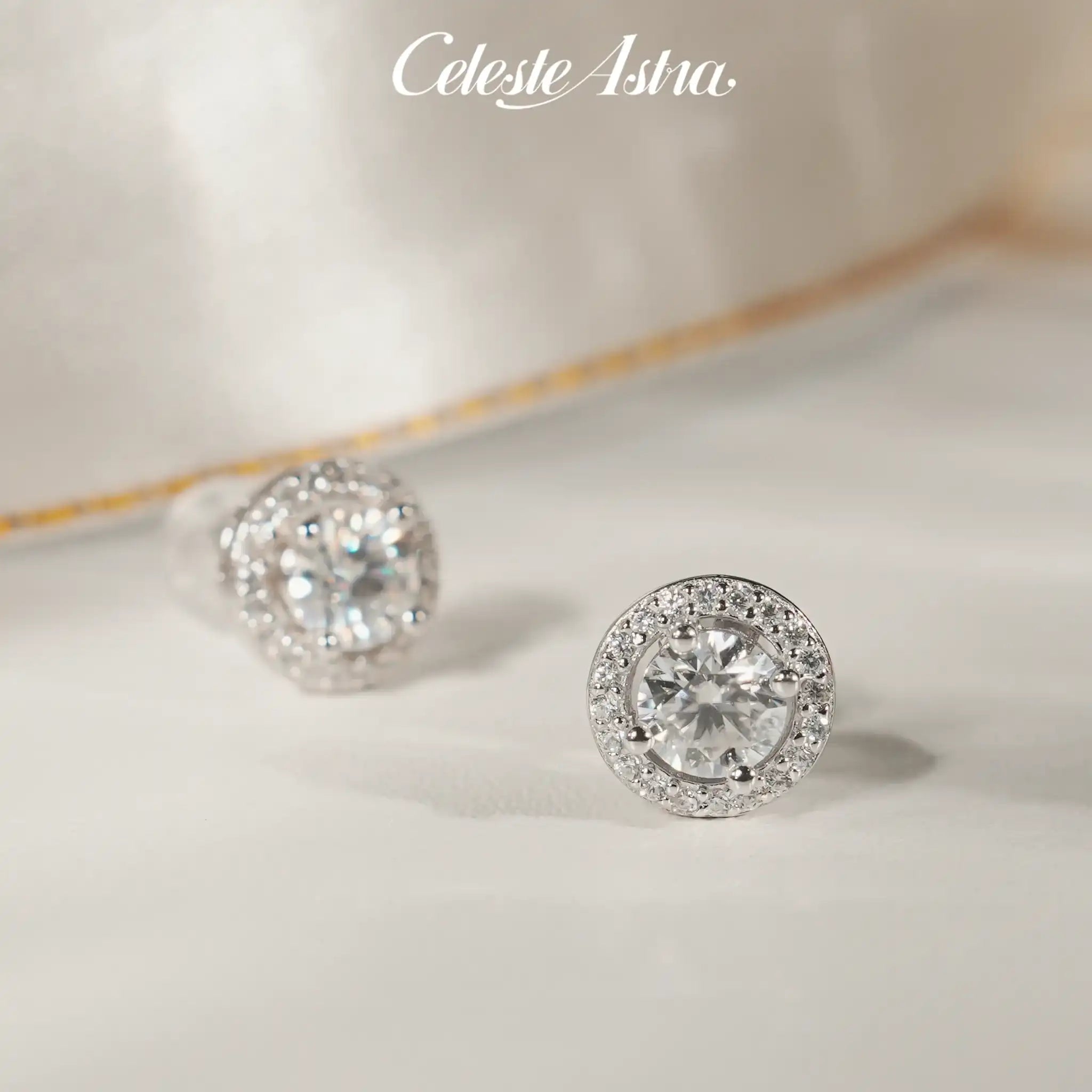 Round-Halo-Moissanite-Sterling-Silver-Earrings-E8