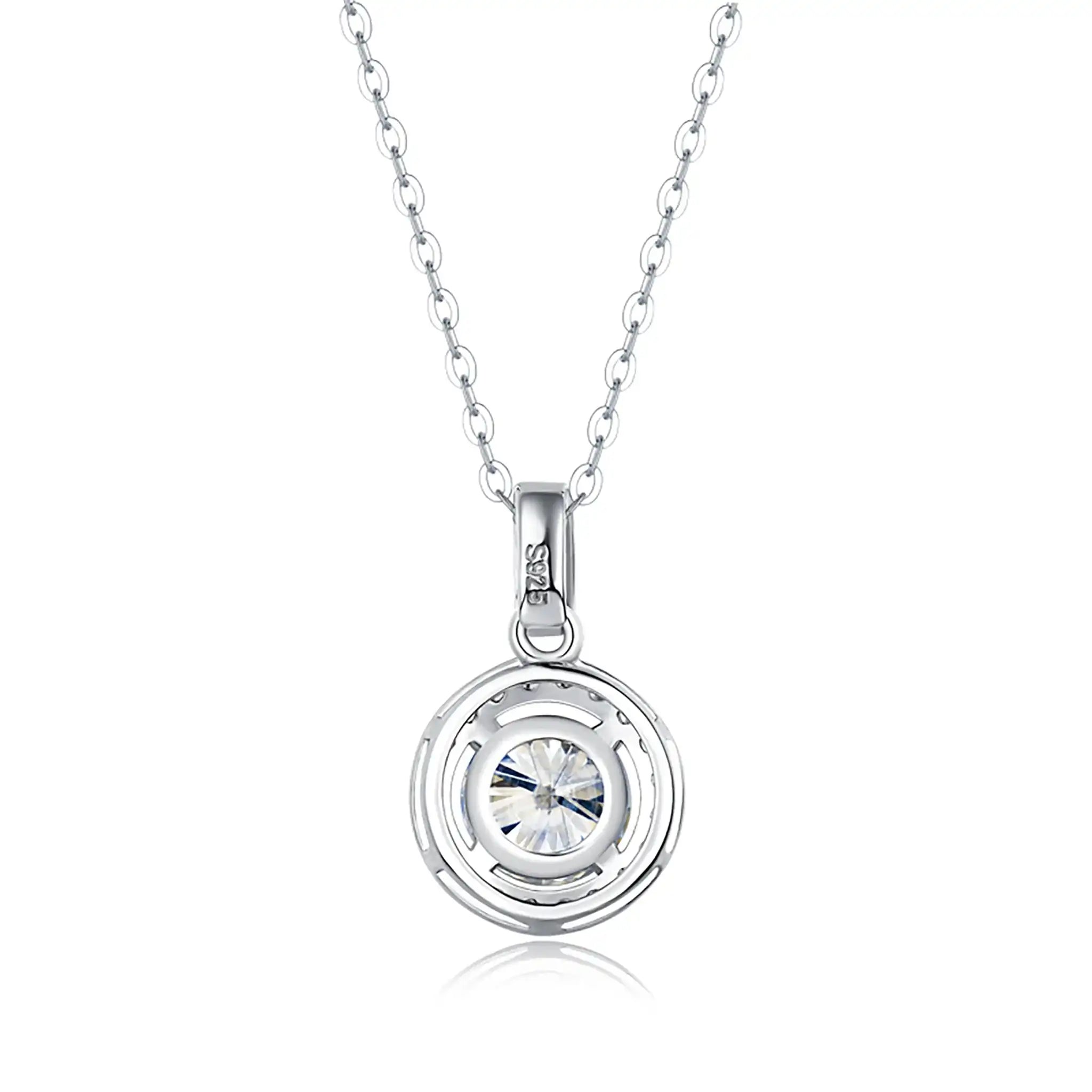 Round-Halo-Moissanite-Sterling-Silver-Necklace-N15