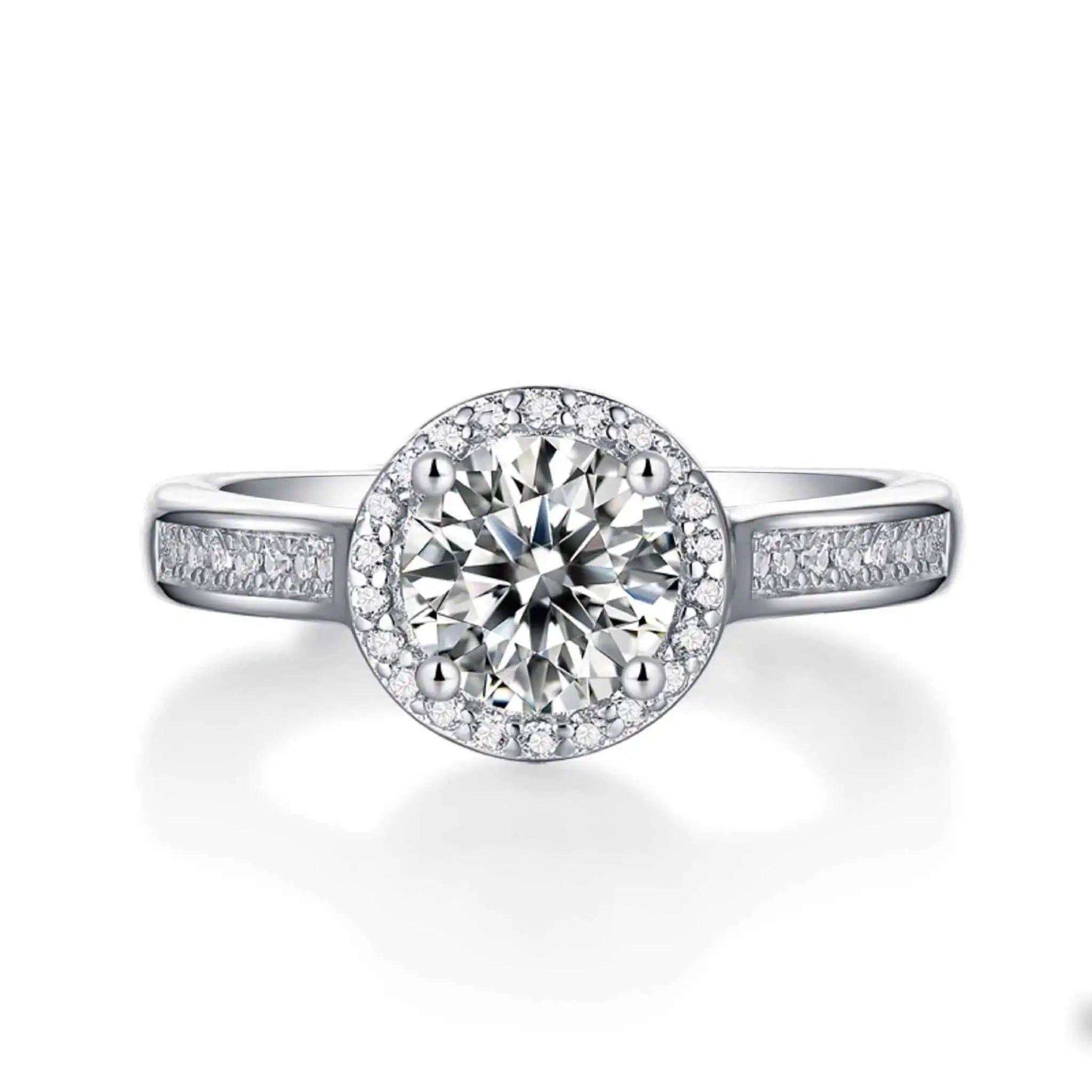 Round-Halo-Moissanite-Sterling-Silver-Ring-R11