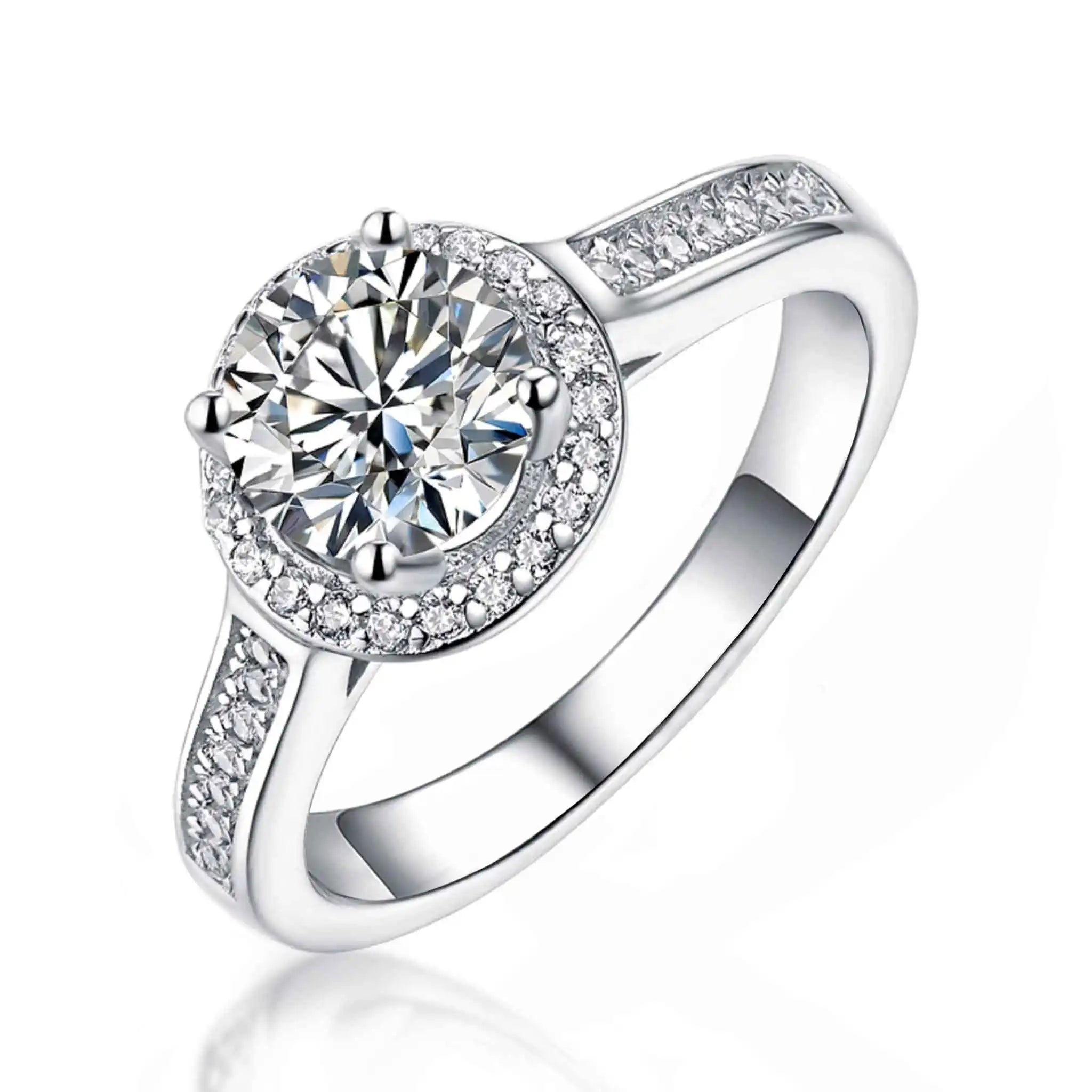 Round-Halo-Moissanite-Sterling-Silver-Ring-R11