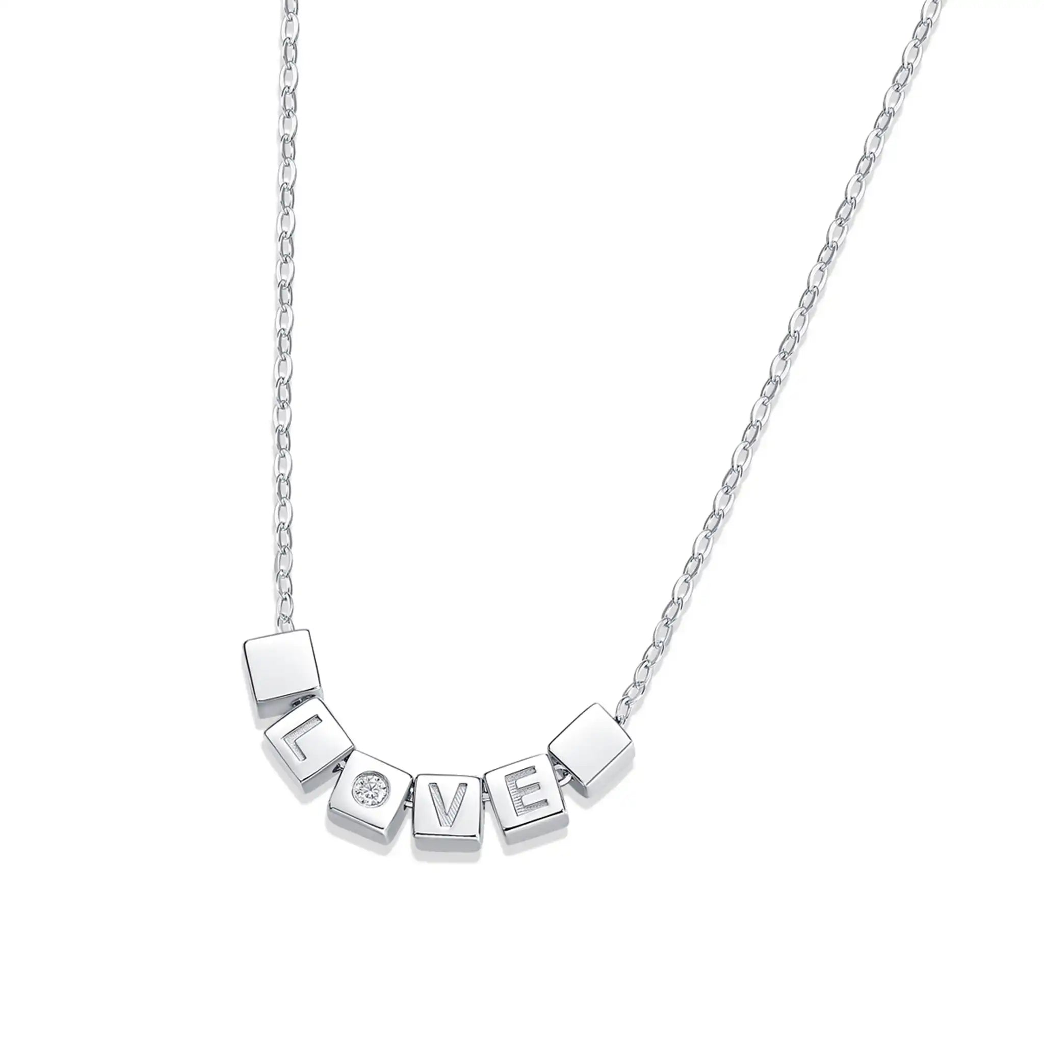 Secret Love-Moissanite Sterling Silver Necklace-N38