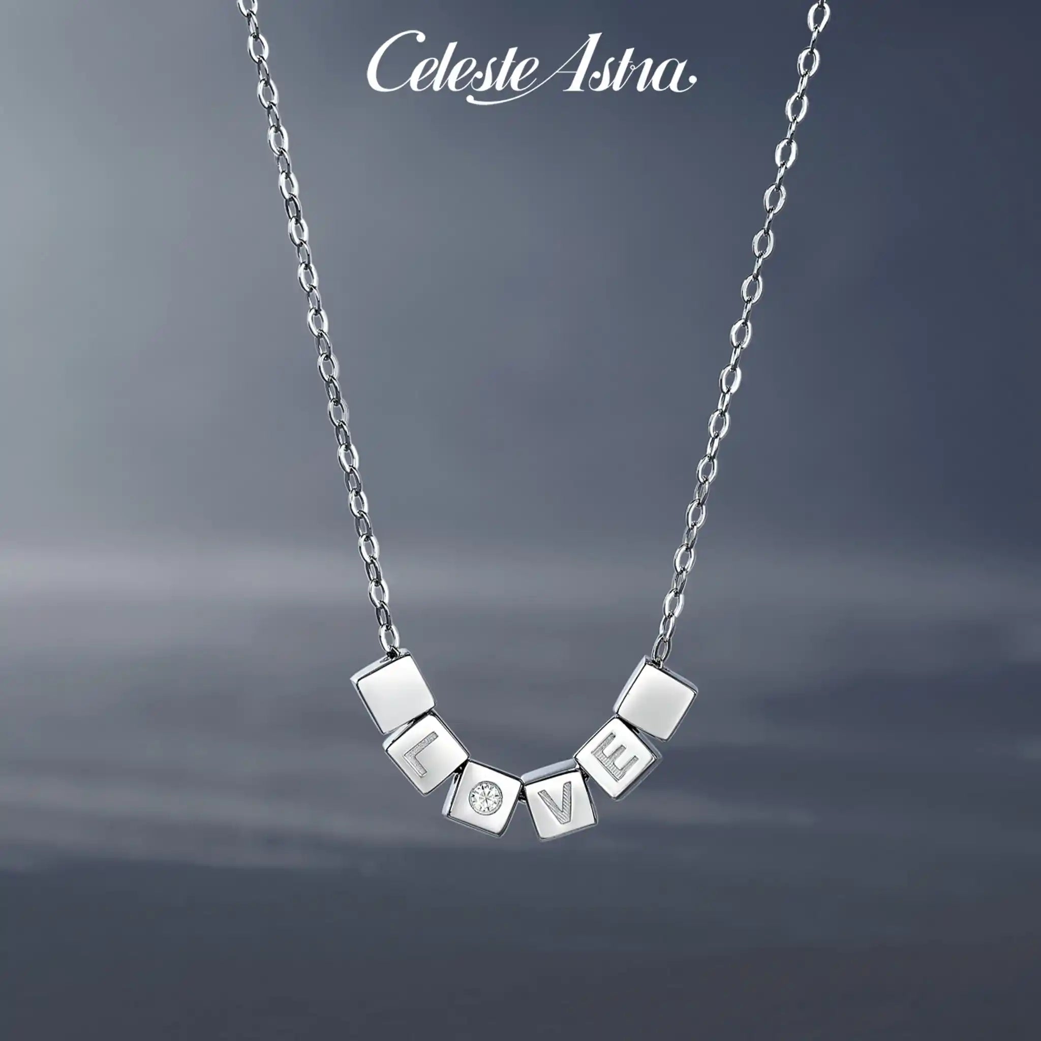 Secret Love-Moissanite Sterling Silver Necklace-N38